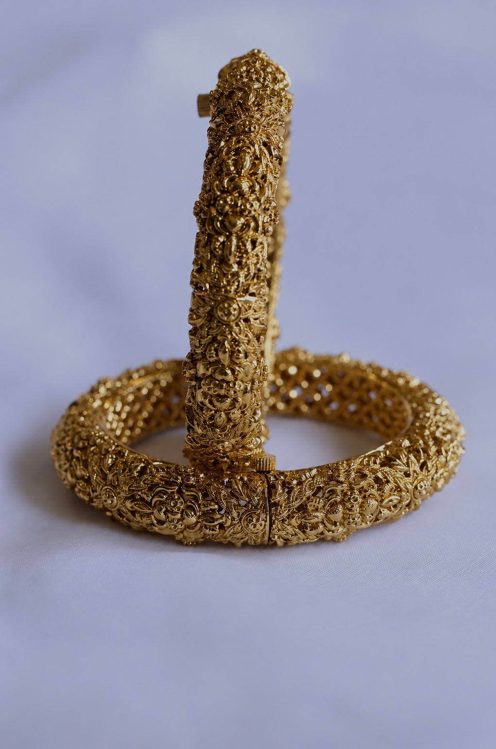 Intricate Gold Plated Bangle