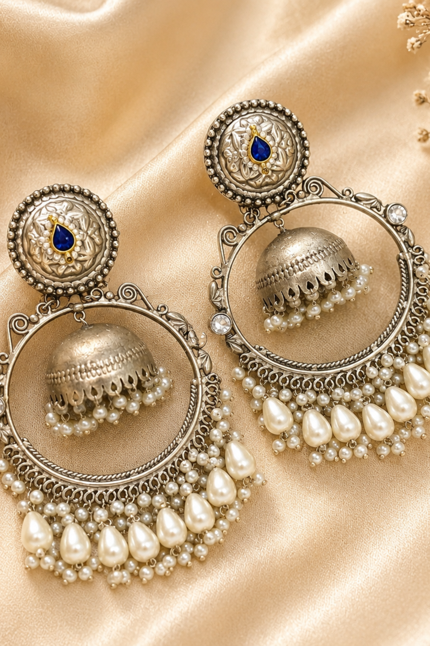 Gold Plated Statement Earrings
