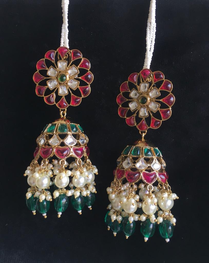 Shain Dua Tone Jhumkas