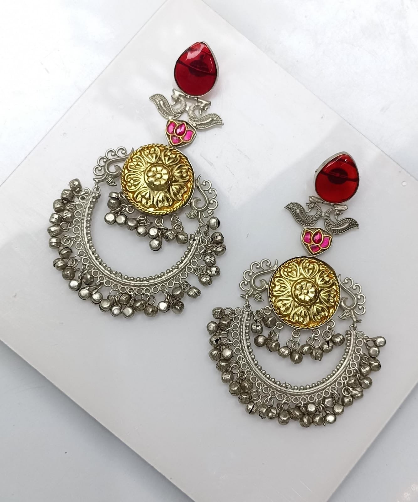 Statement Silver Earrings