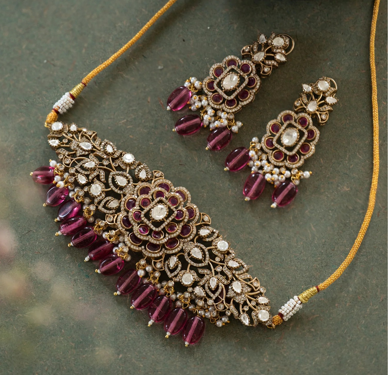 Lidia Victorian Polki Set