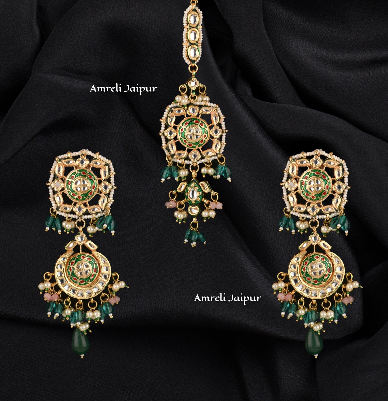 Maneer Kundan Meena Choker Set