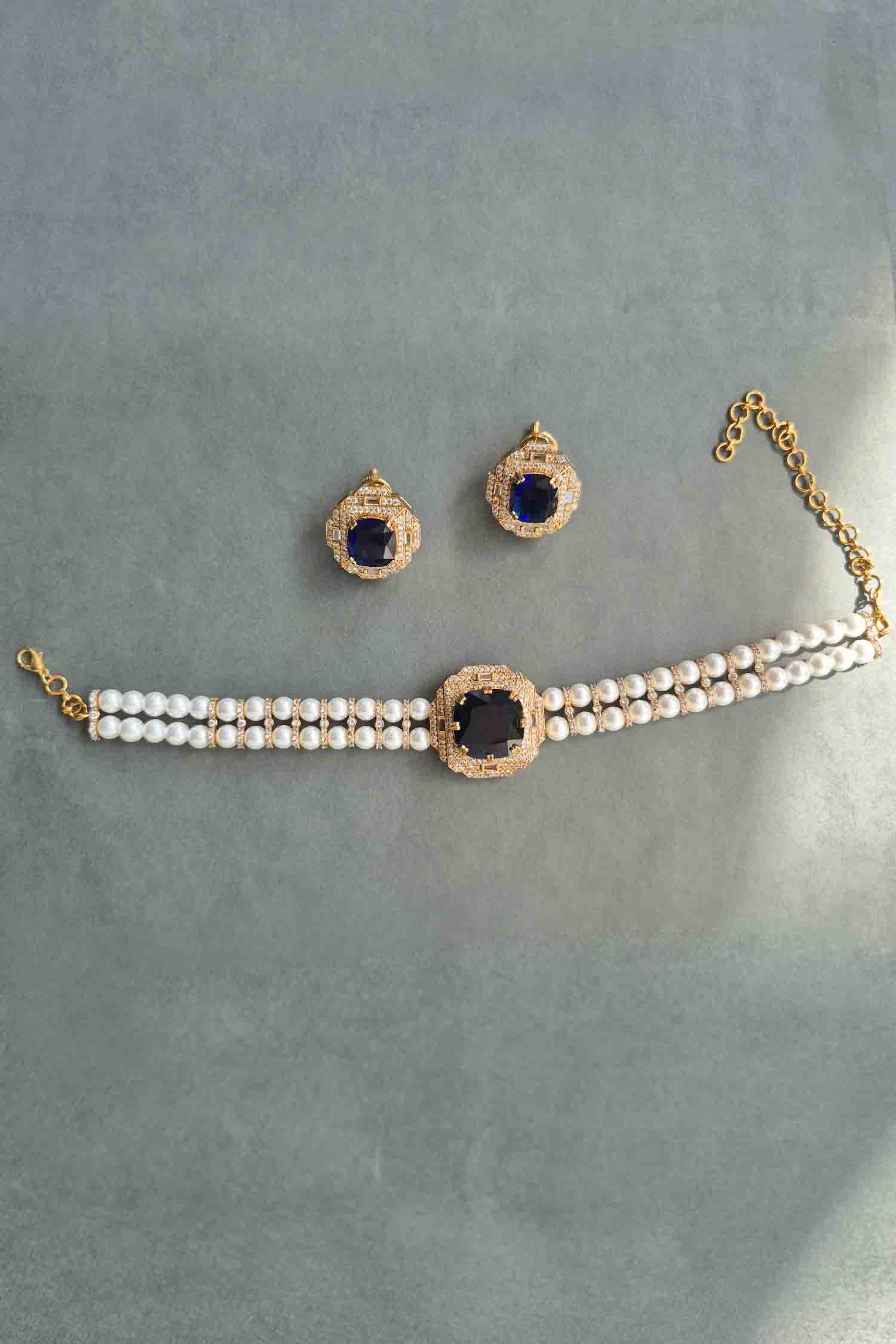 Sabyachi Gemstone Necklace Set