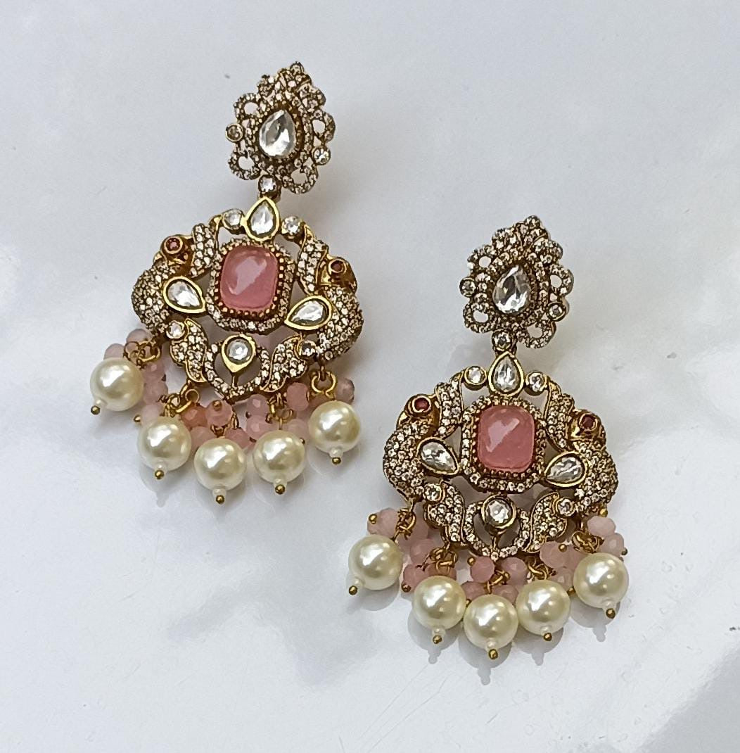 Kalinda Victorian Polki Earrings