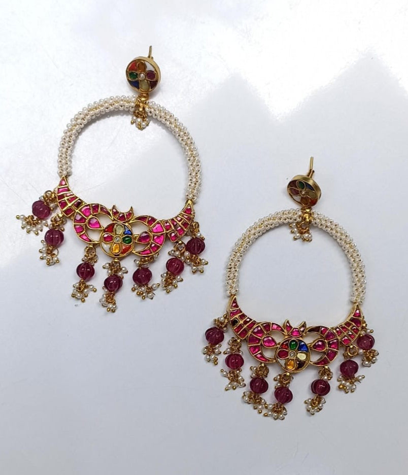 Mehrunisa Pachi Kundan Chandbalis
