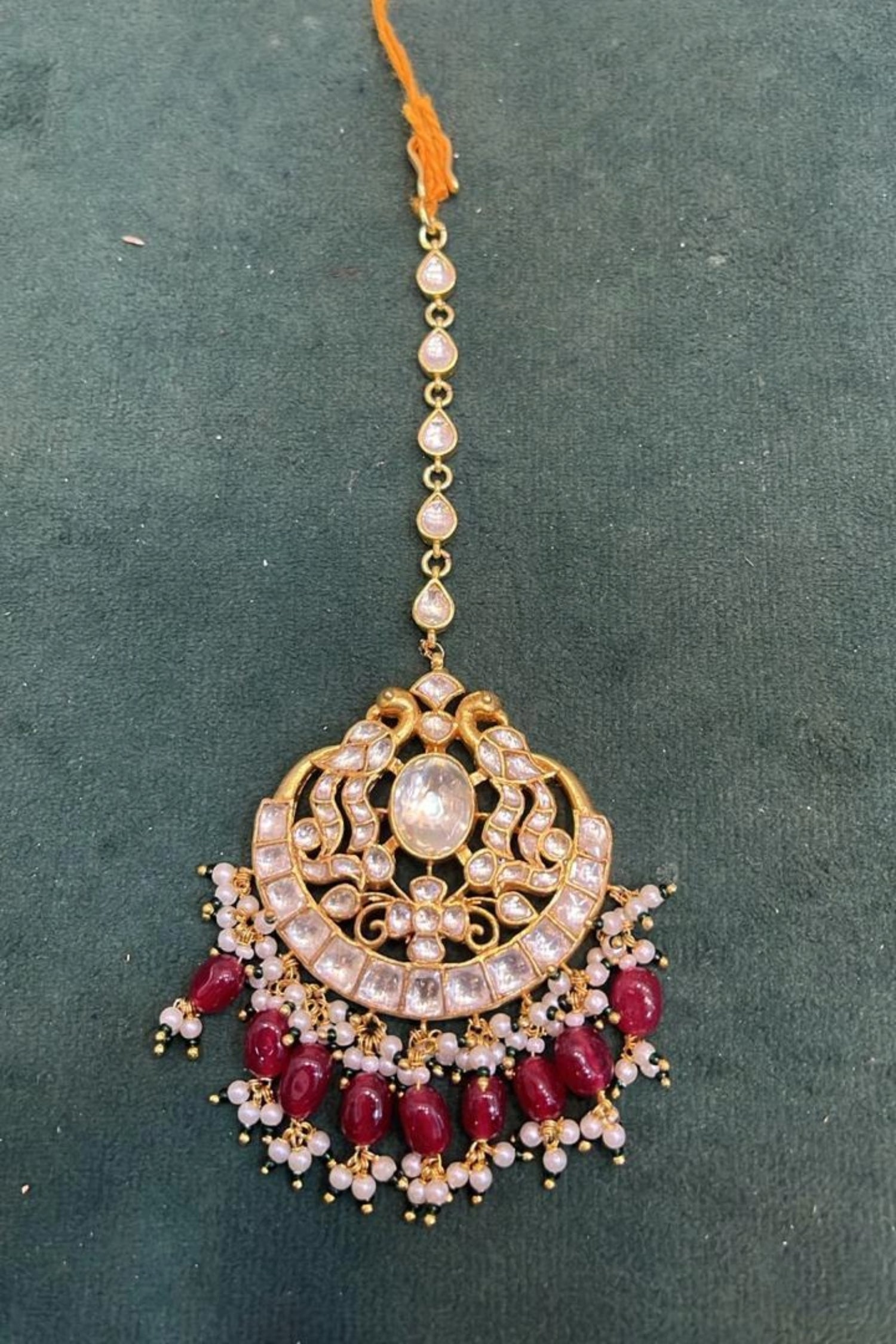 Pachi Kundan Maangtika