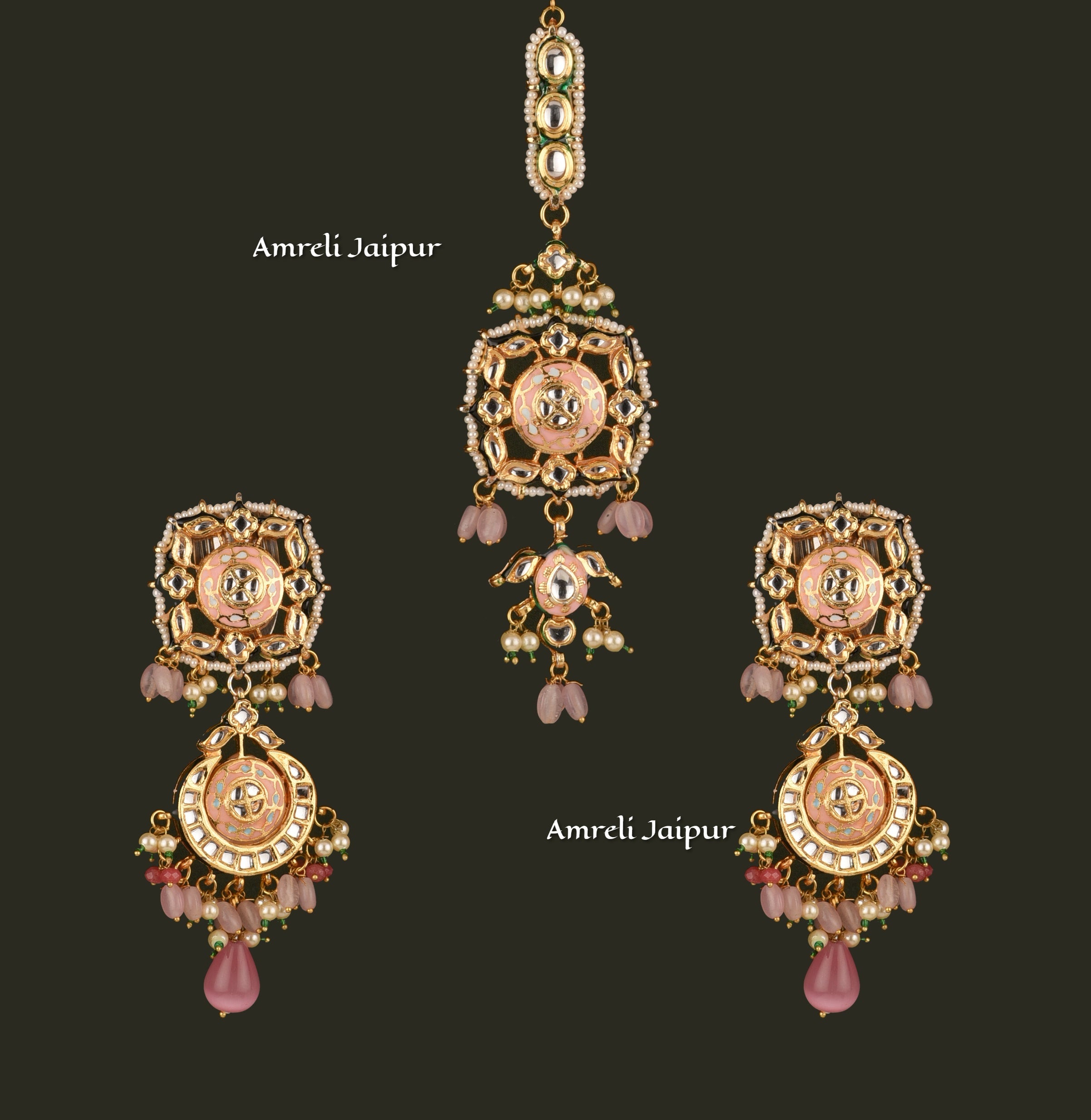 Maneer Kundan Meena Choker Set