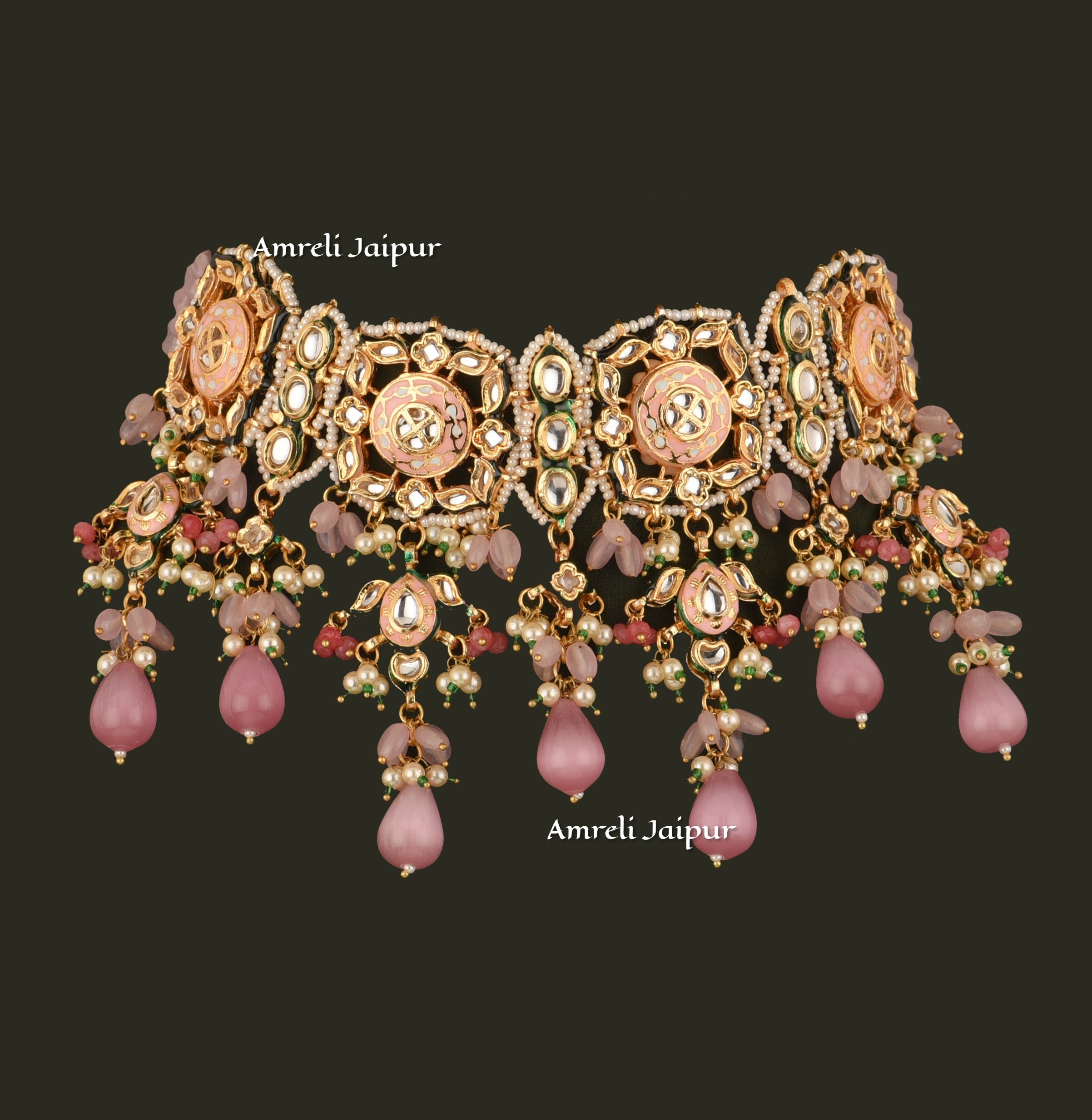 Maneer Kundan Meena Choker Set