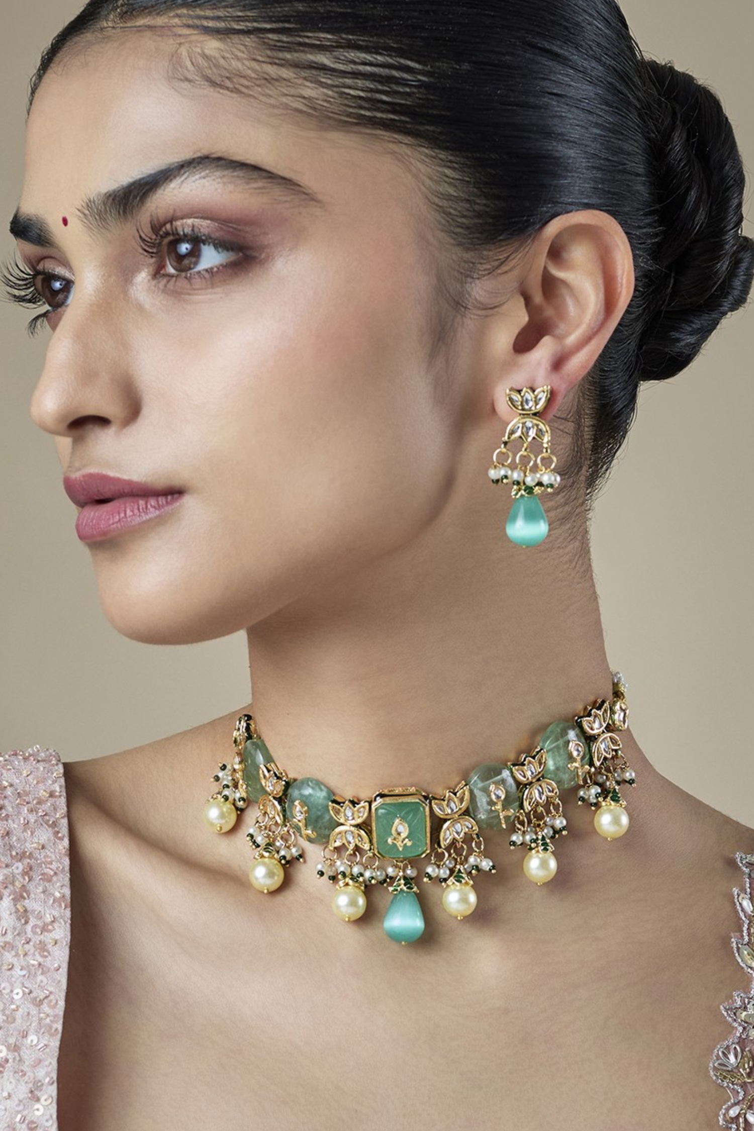 Roshni Kundan Necklace Set
