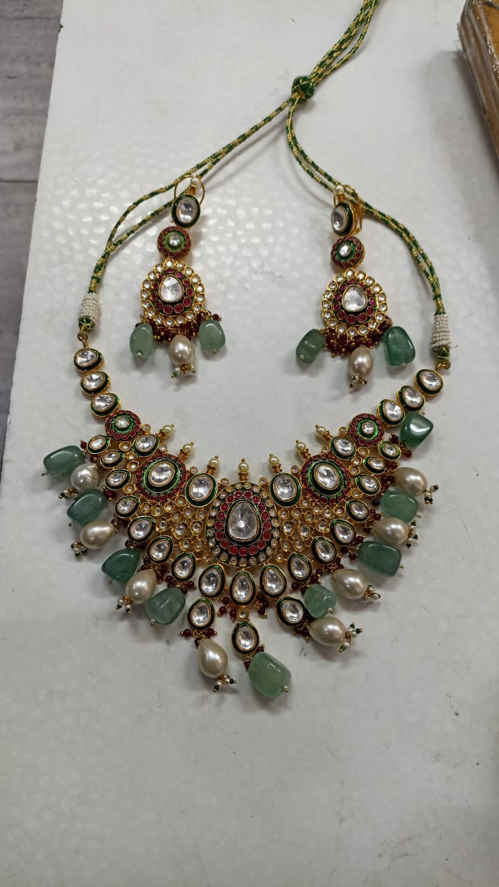 Kenia Polki Necklace Set