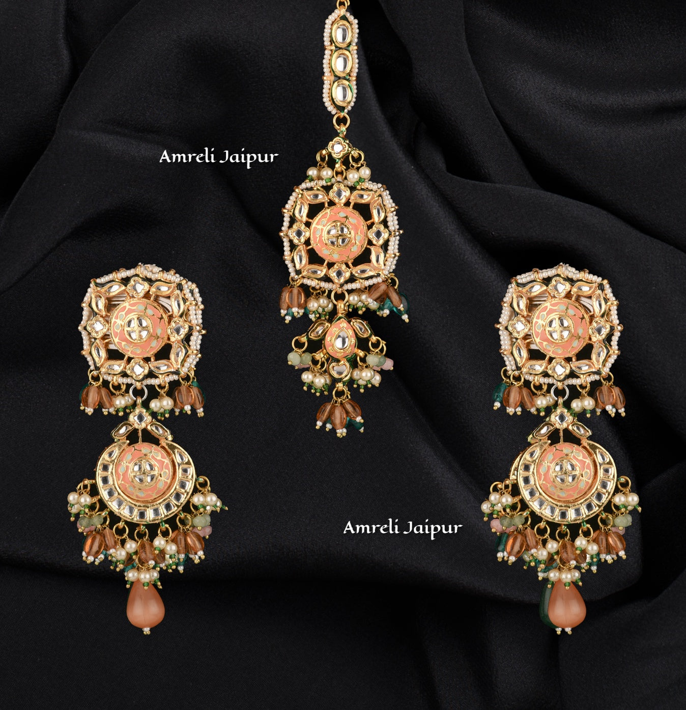 Maneer Kundan Meena Choker Set