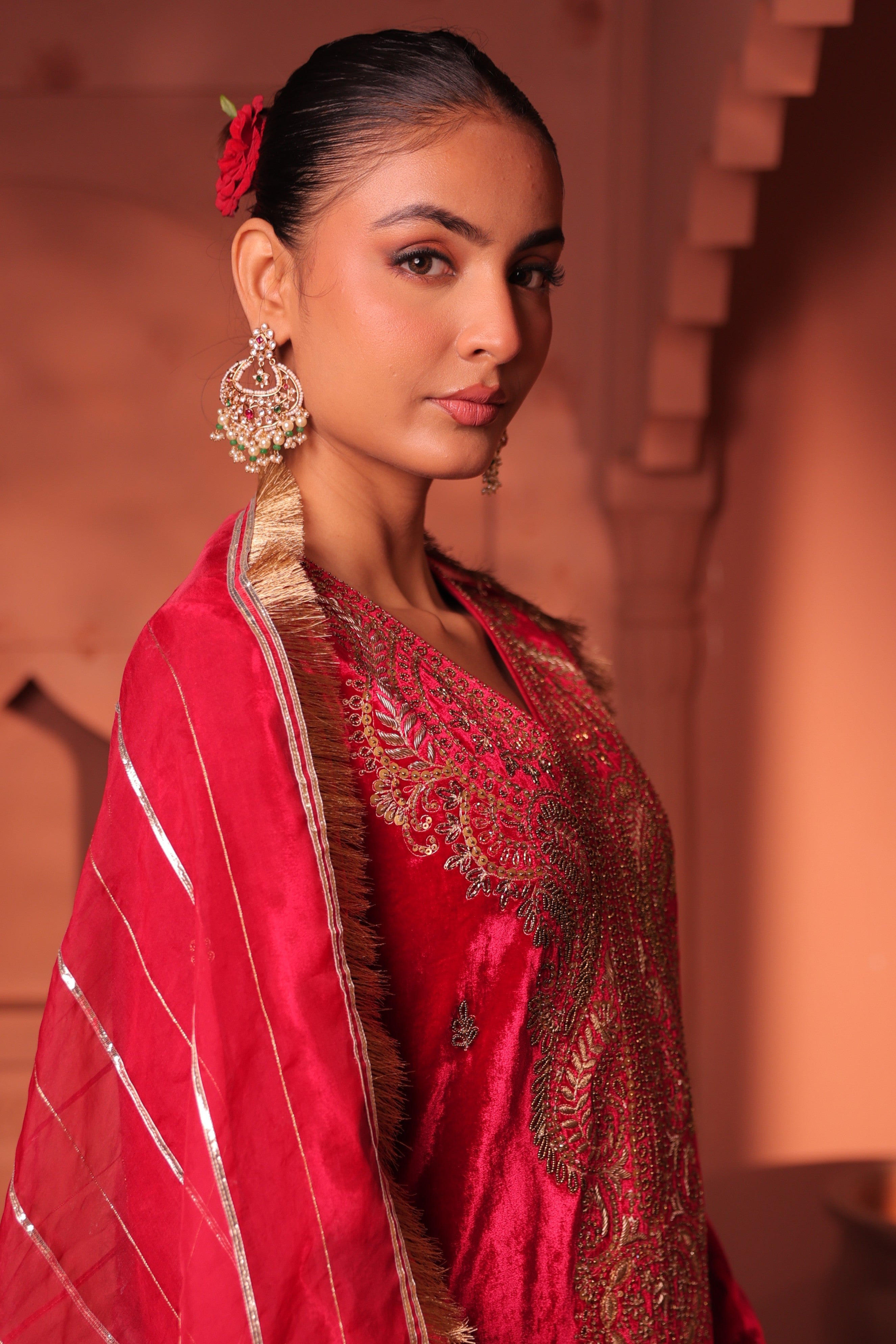Tarika Polki Kundan Earrings