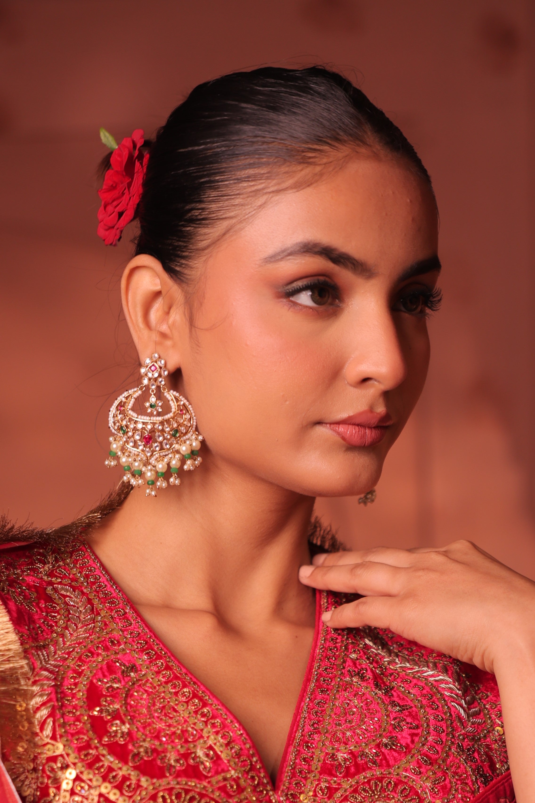 Tarika Polki Kundan Earrings