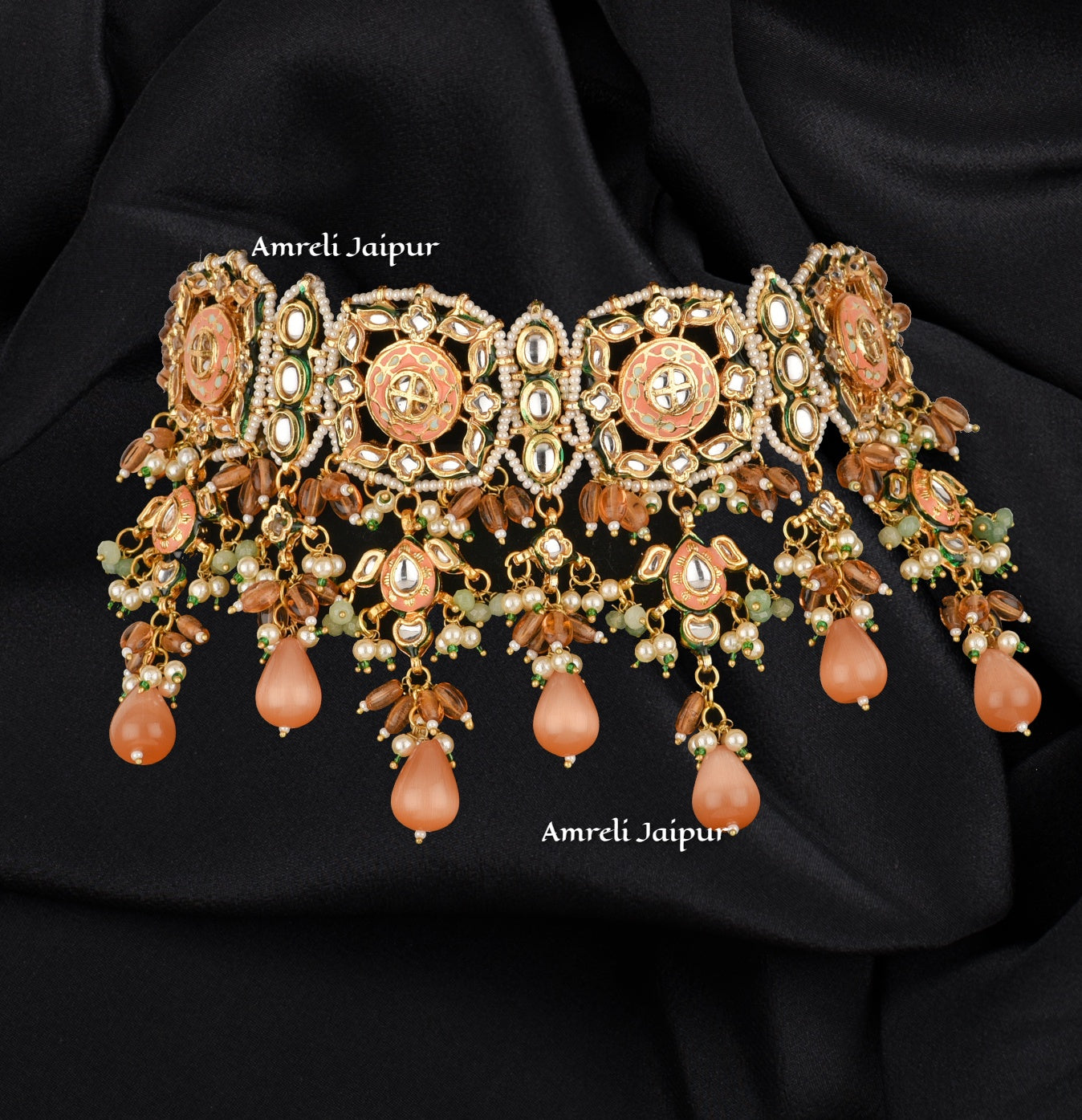 Maneer Kundan Meena Choker Set