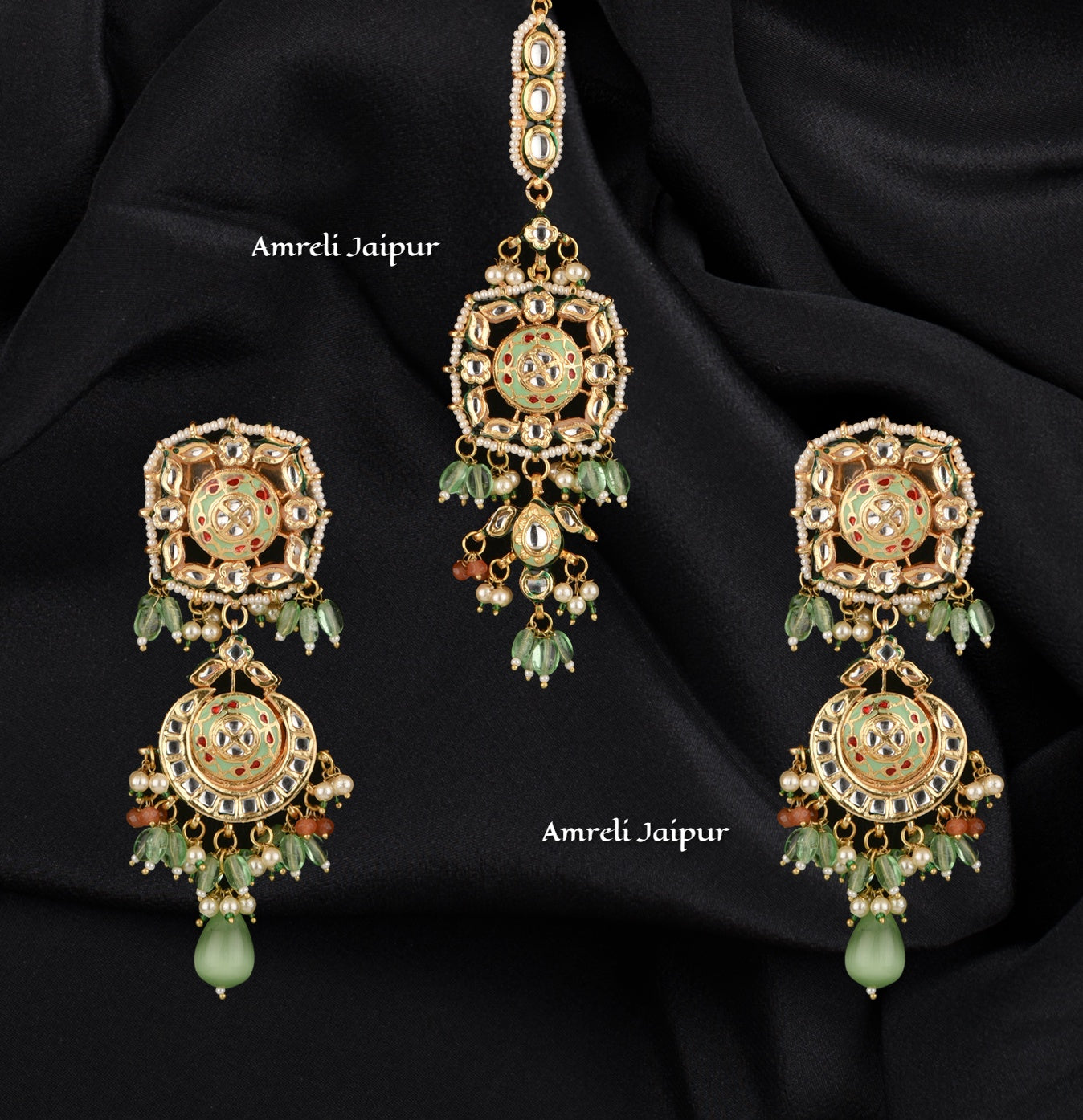 Maneer Kundan Meena Choker Set