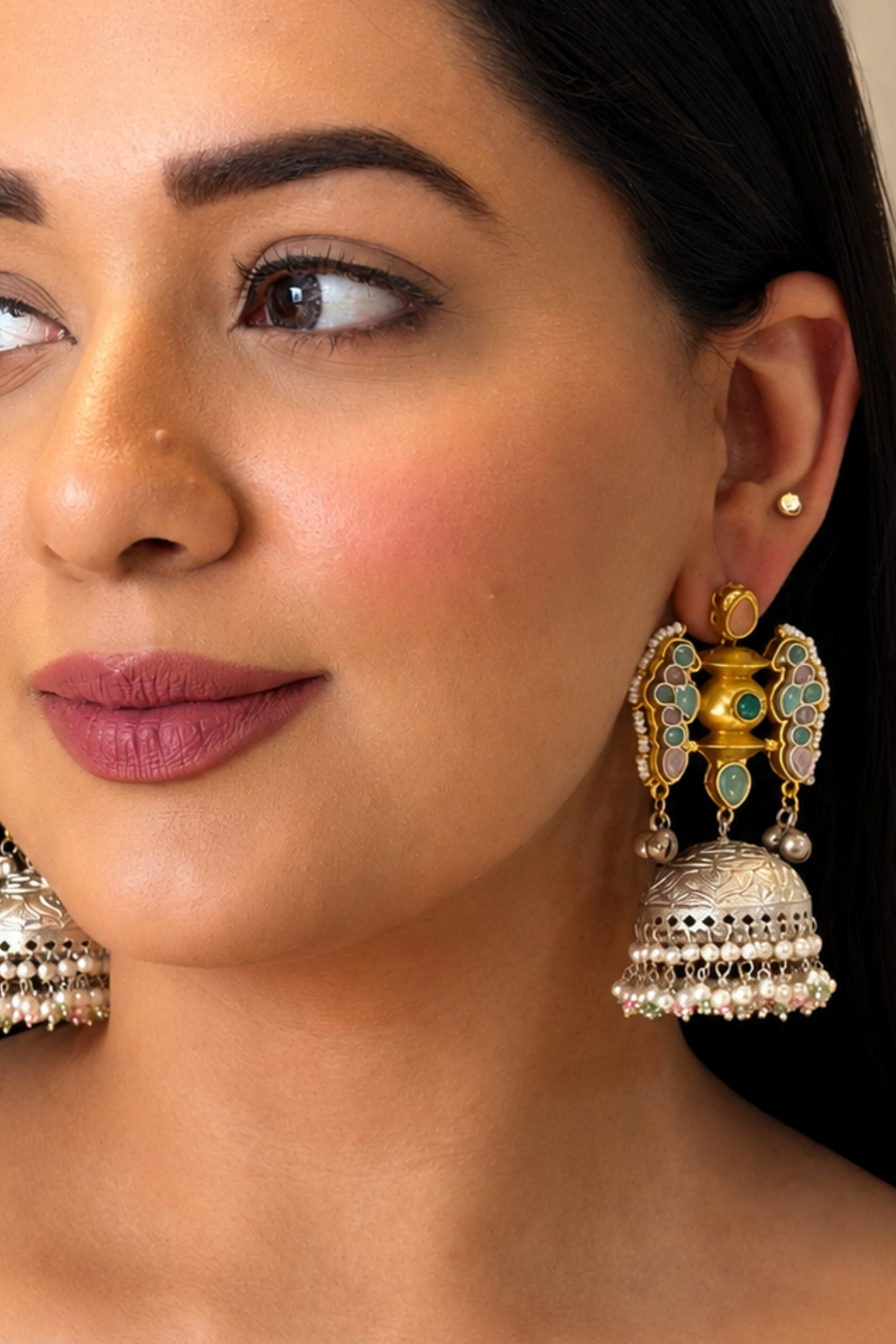 Statement Silver Earrings