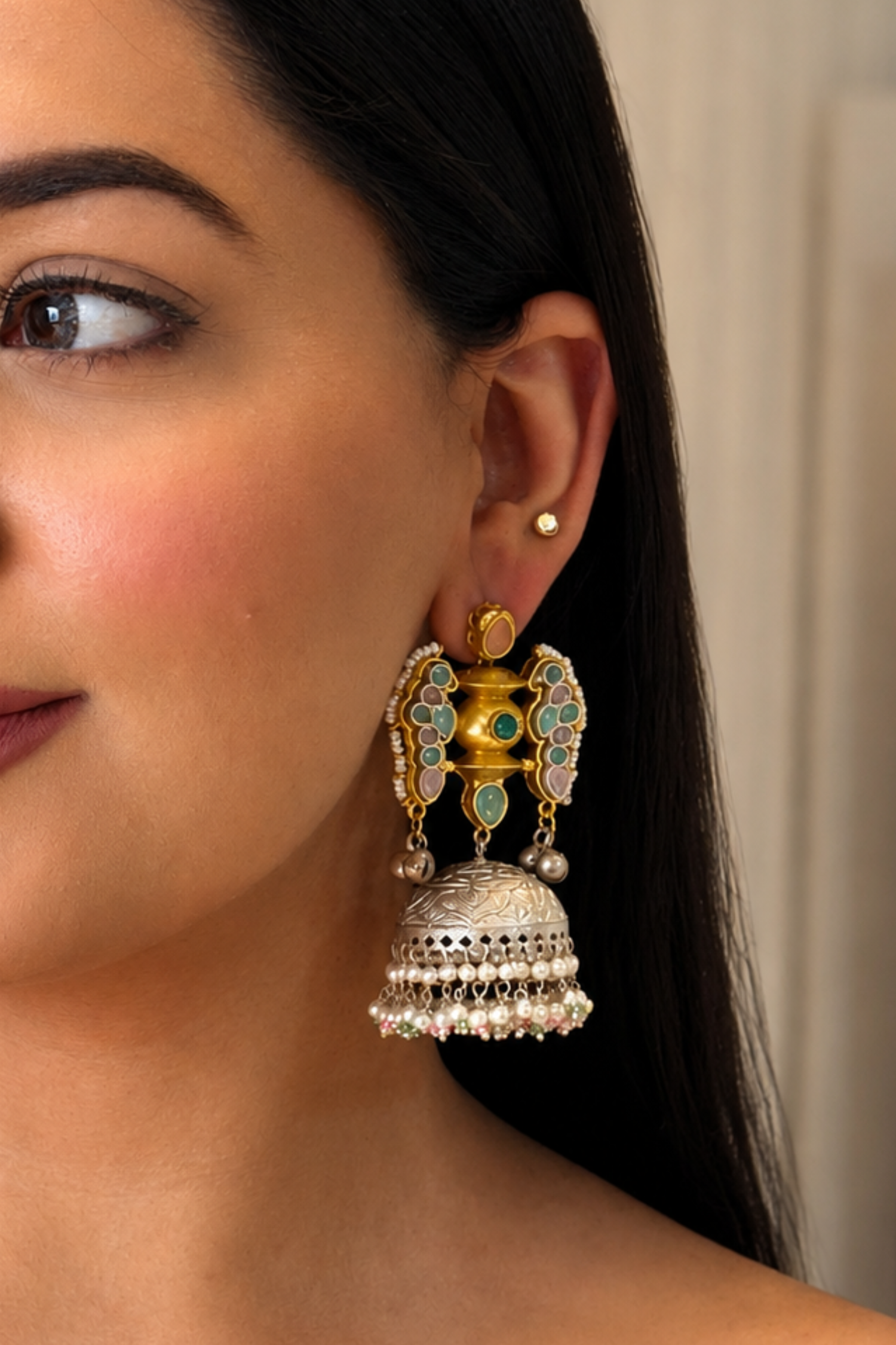 Statement Silver Earrings