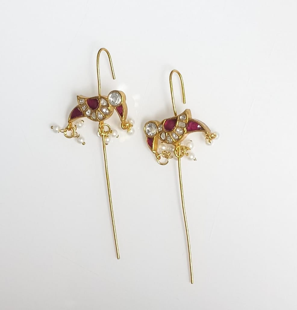 Pravya Pachi Kundan Earrings