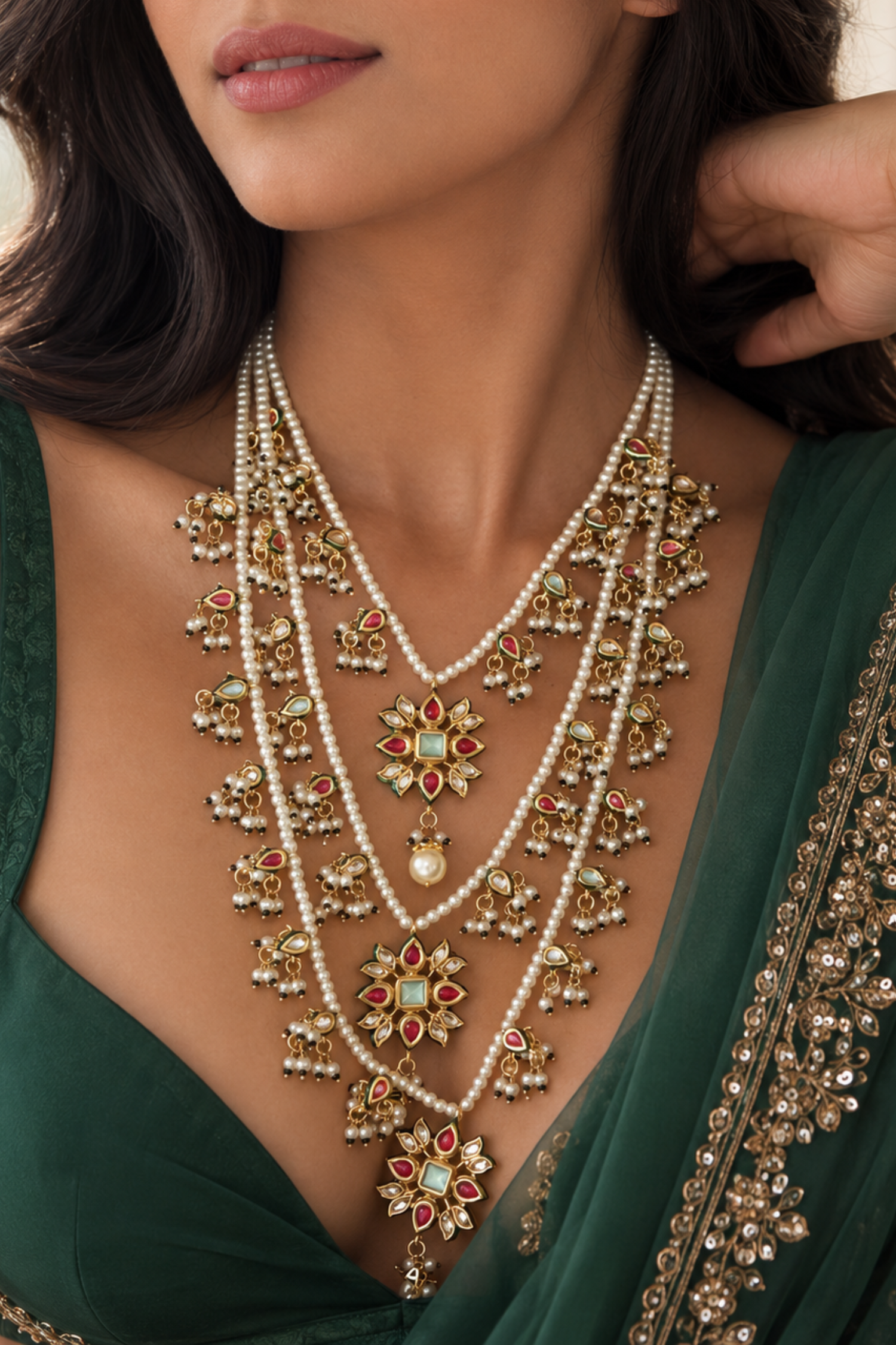 Urfaa Layered Kundan Set