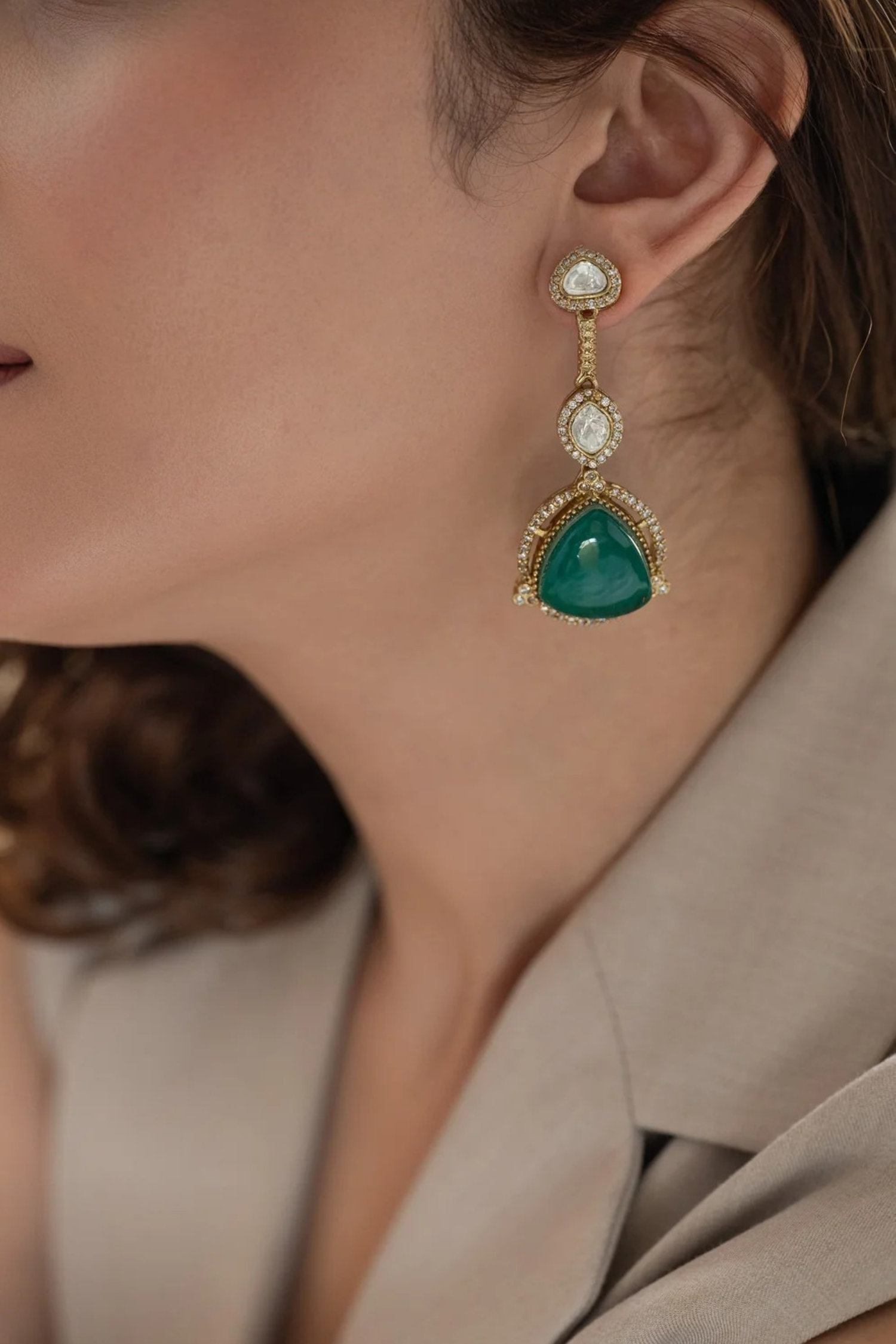 Laren Polki Earrings