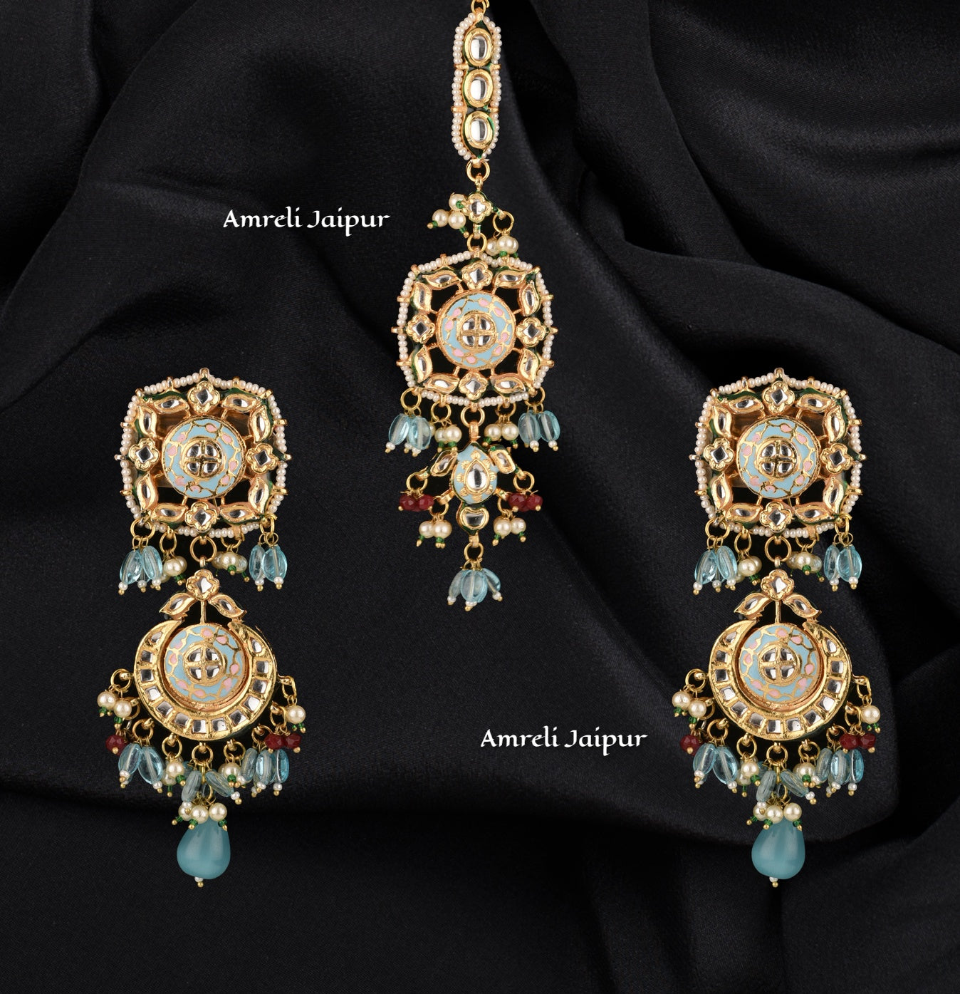 Maneer Kundan Meena Choker Set