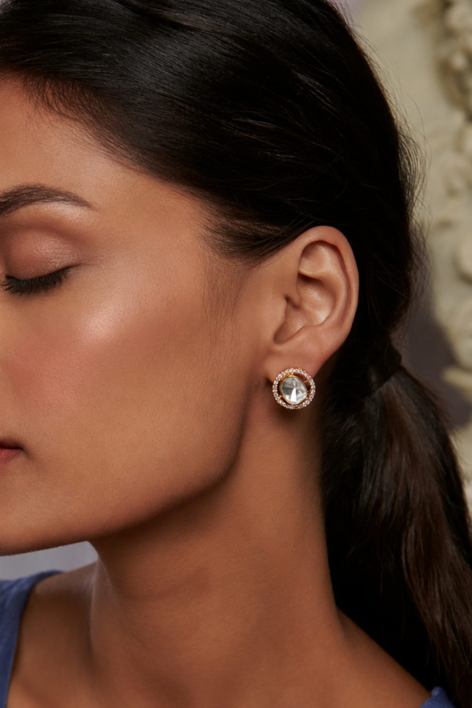 Arely Polki Kundan Earrings