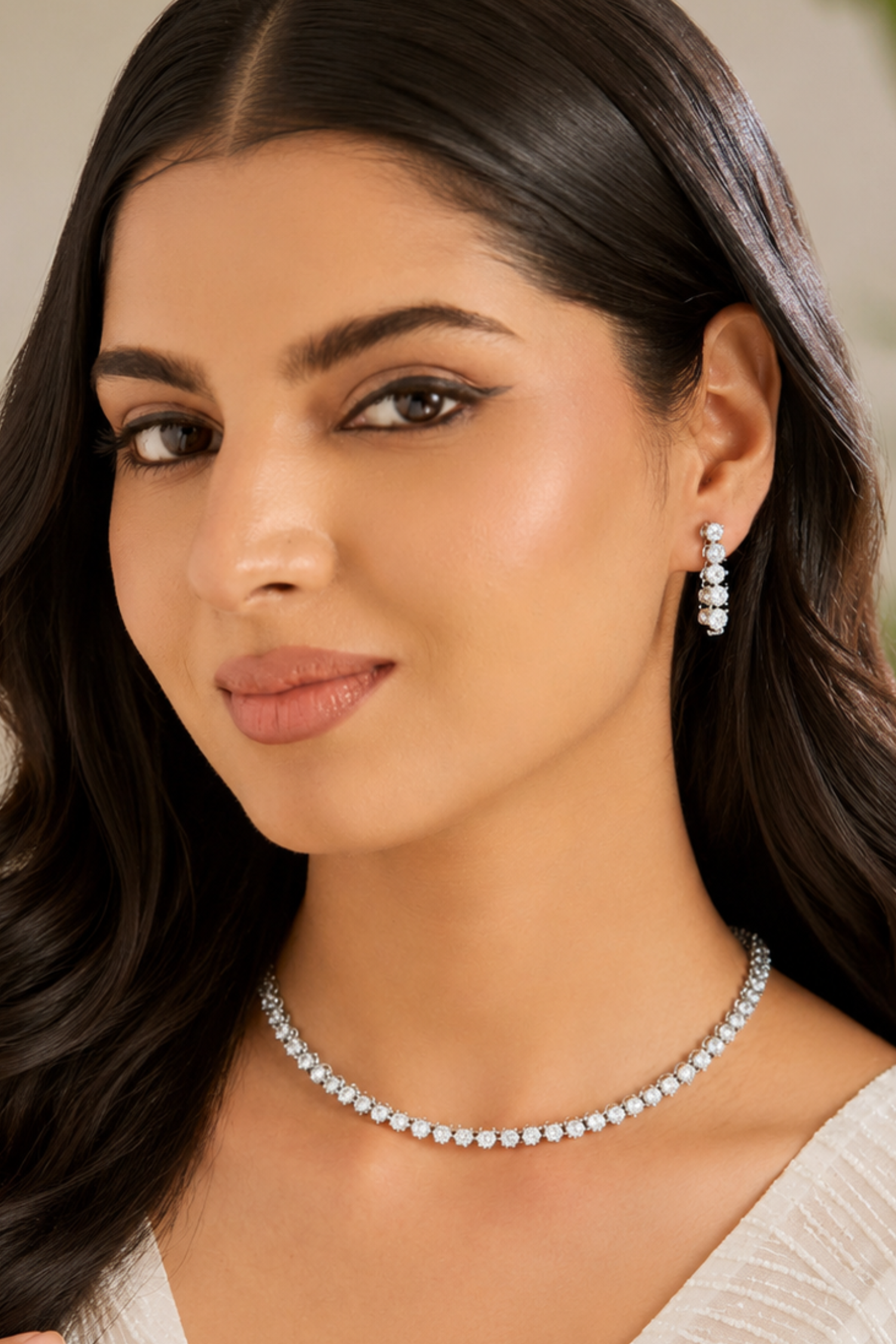 Lenora Diamond Necklace Set