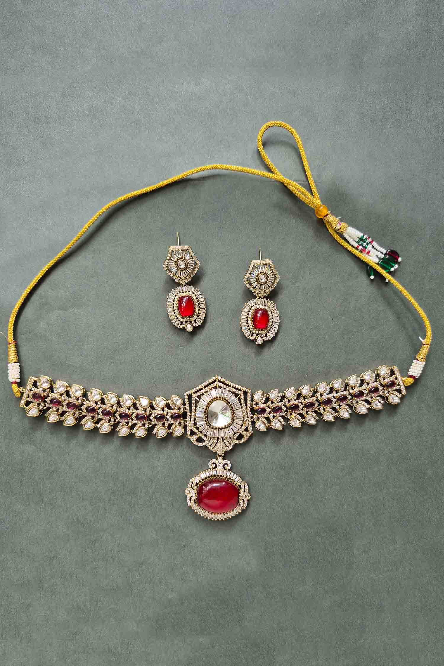 Ishaani Polki Kundan Set