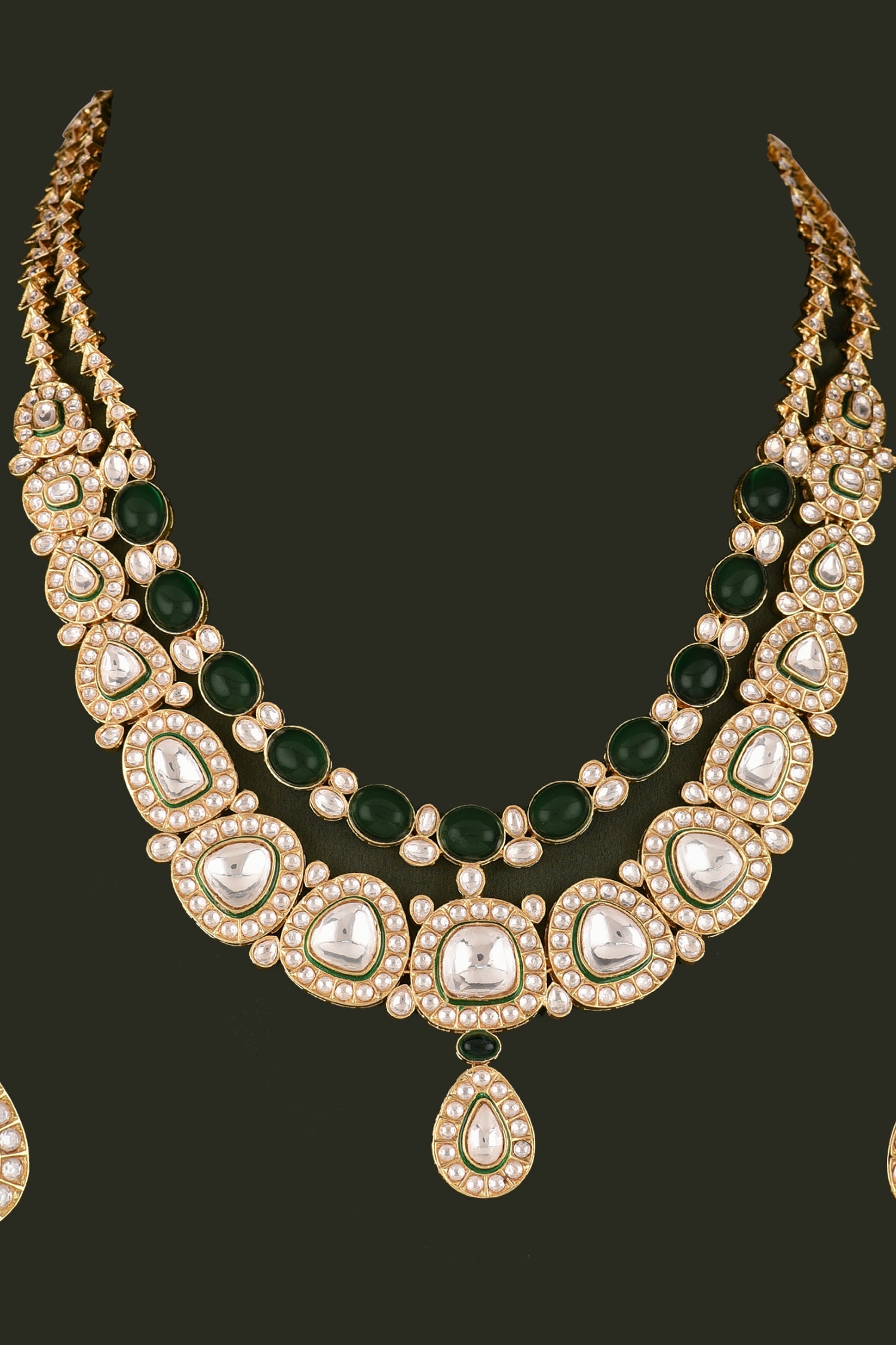 Zyair Polki Kundan Necklace Set