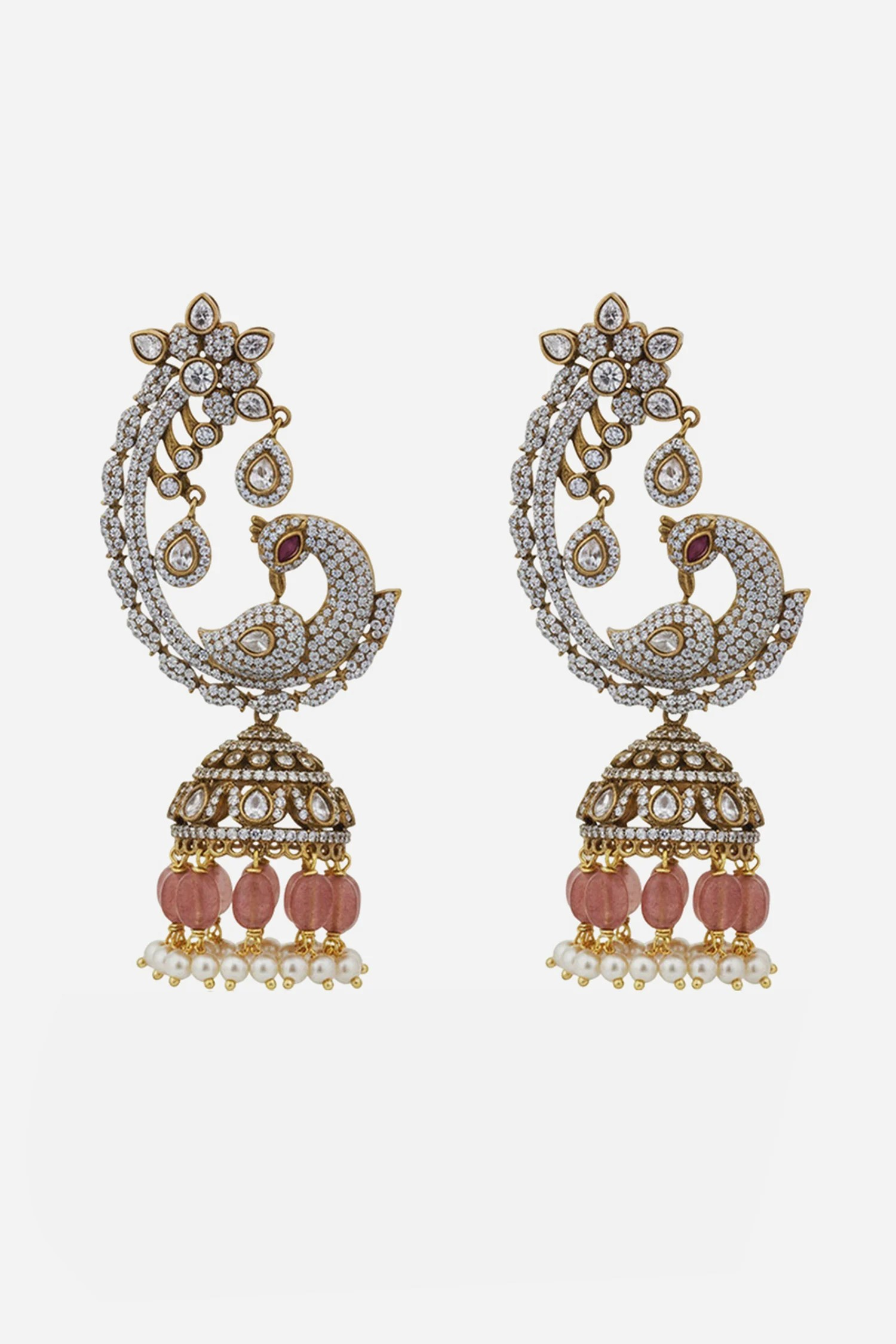 Nayaar Earcuff Polki Earrings