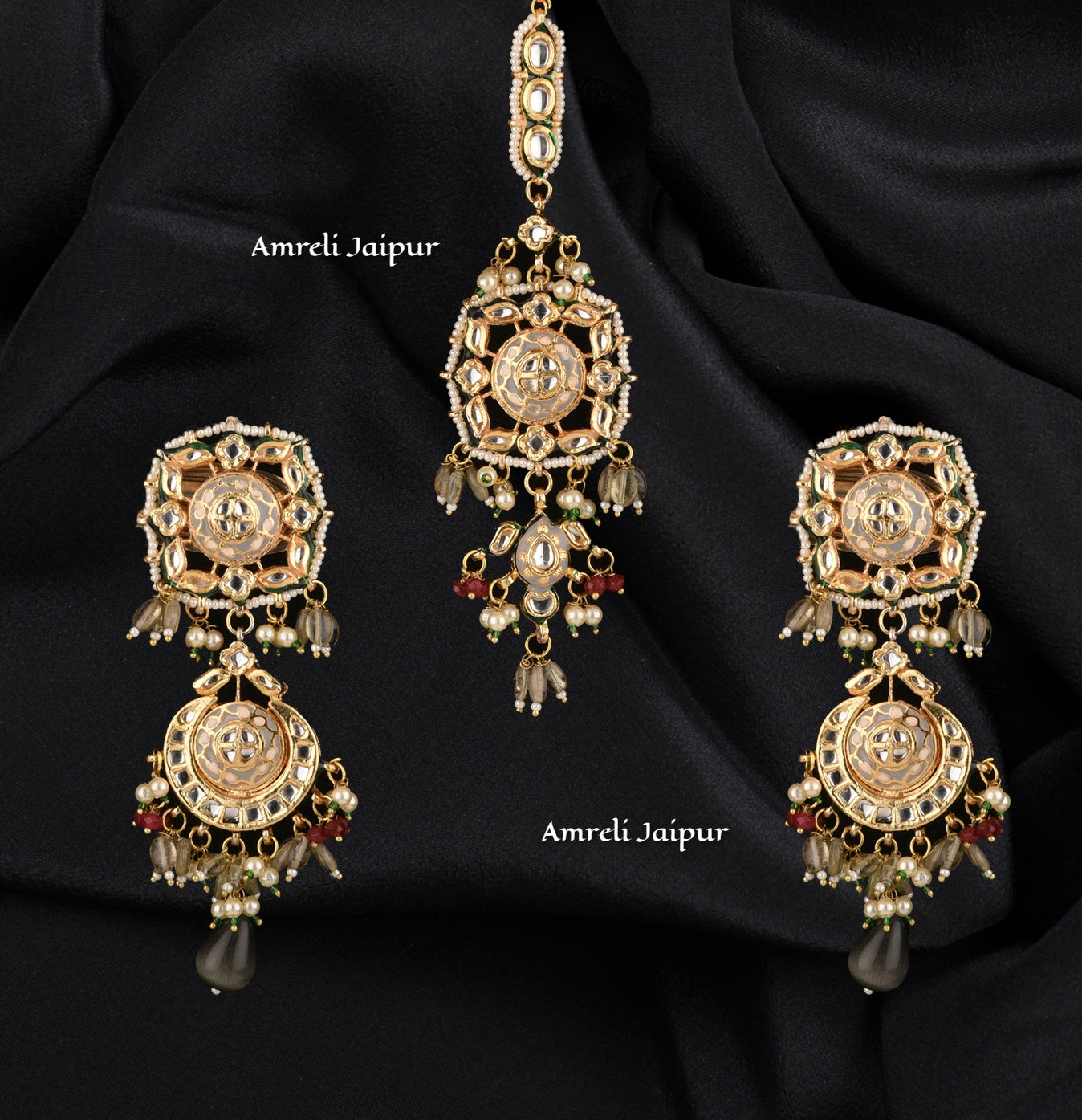 Maneer Kundan Meena Choker Set