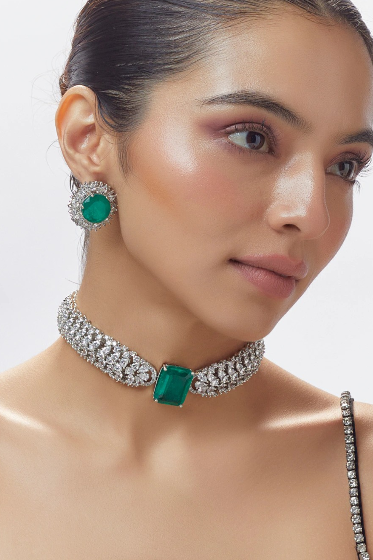 Lucia Emerald Diamond Set