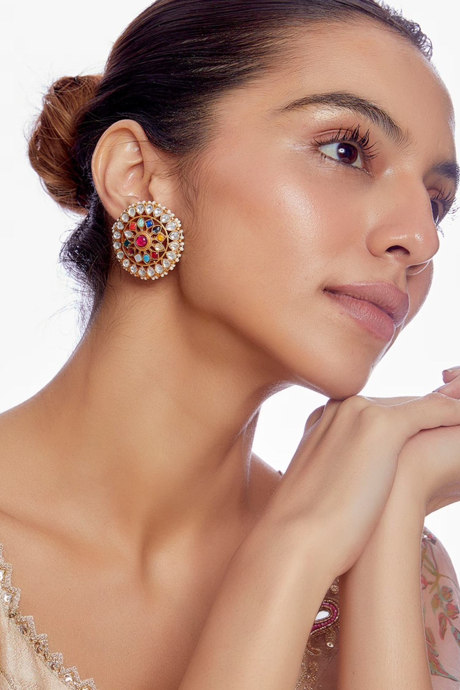 Aleena Navratan Earrings