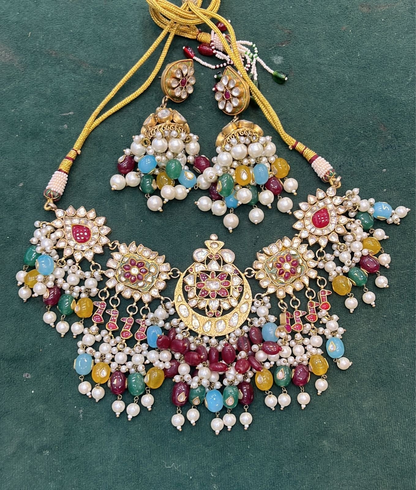 Zeevi Polki Kundan Set