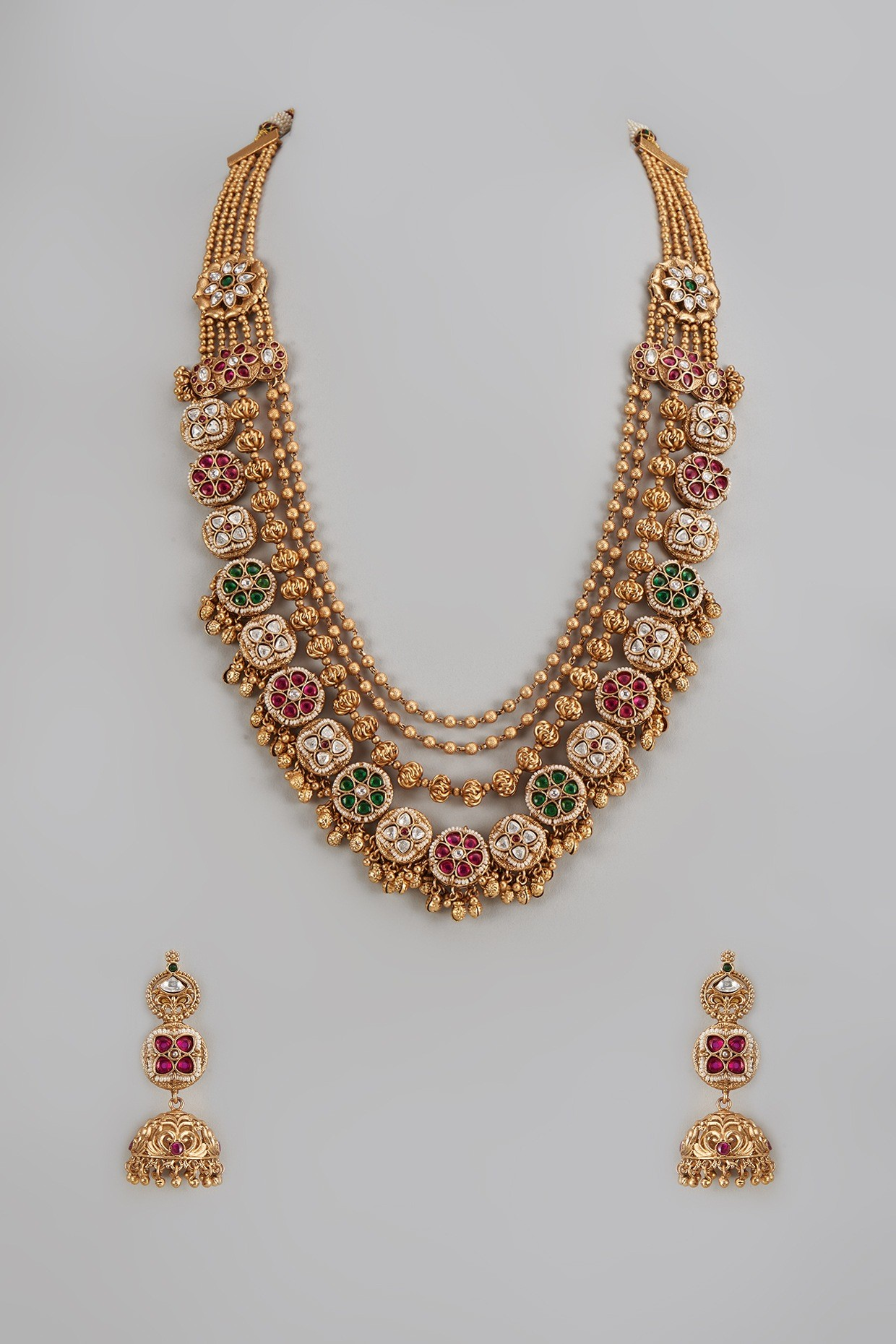 Asmita Gold Plated Temple Set