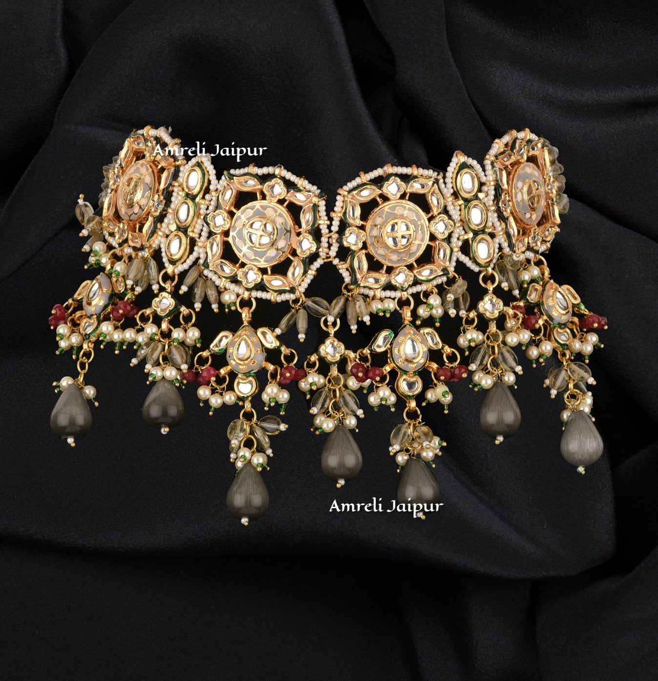 Maneer Kundan Meena Choker Set