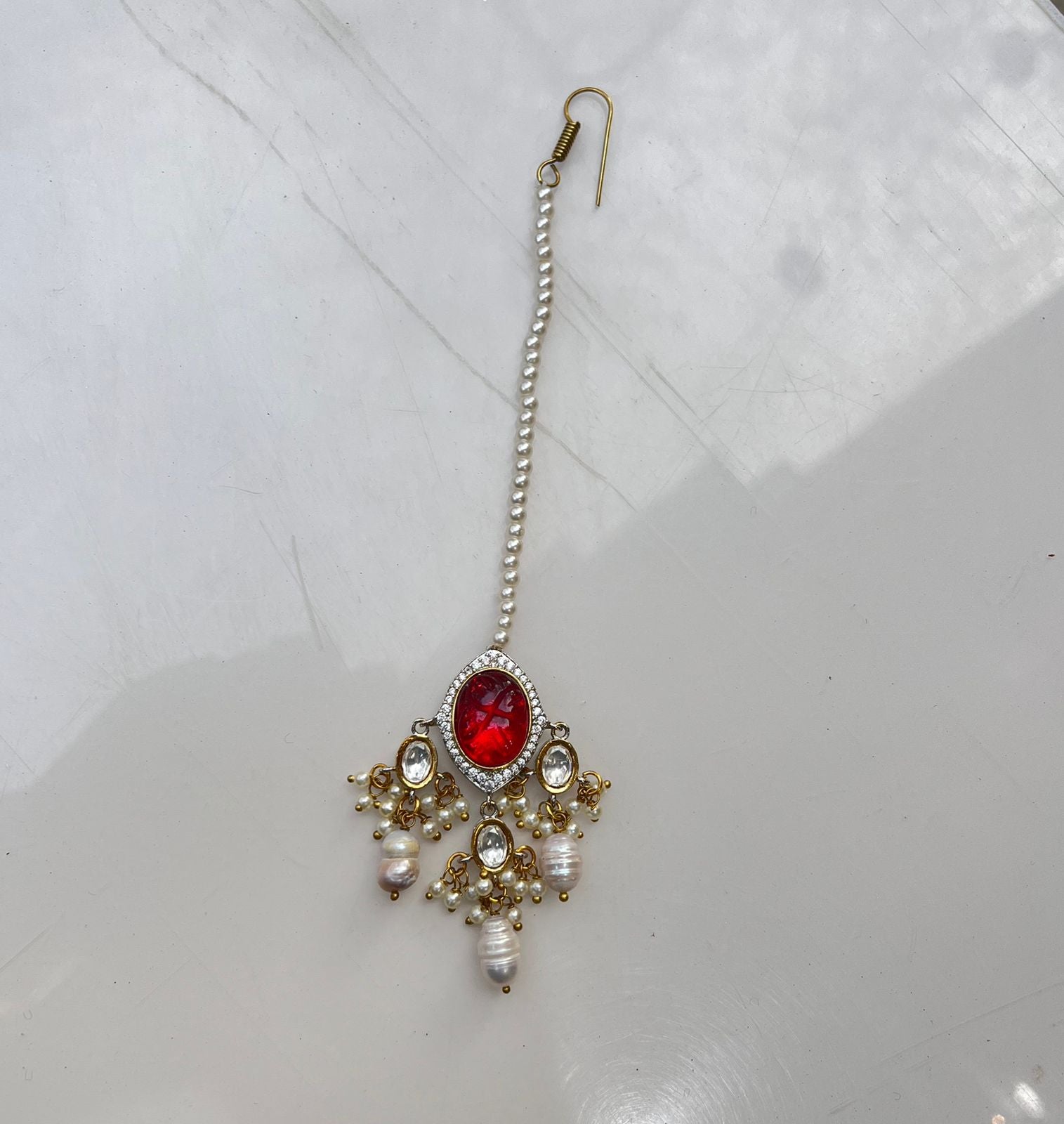 Polki Kundan Maangtika