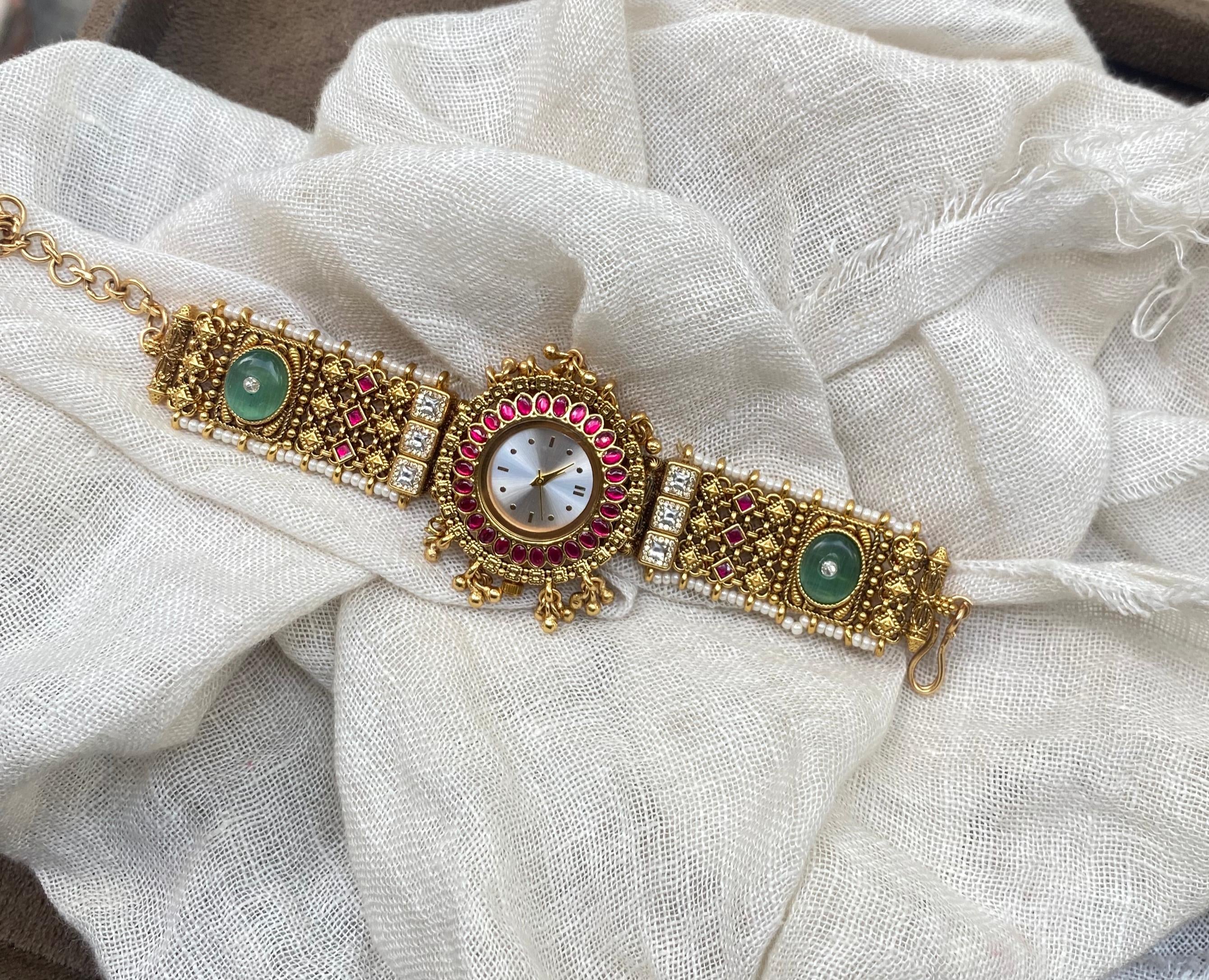 Designer Heritage Kundan Watch