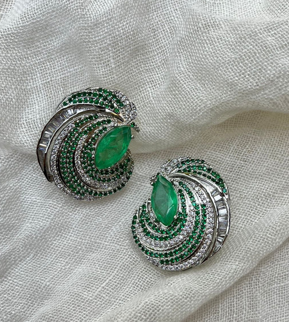 Diamond Gemstone Earrings