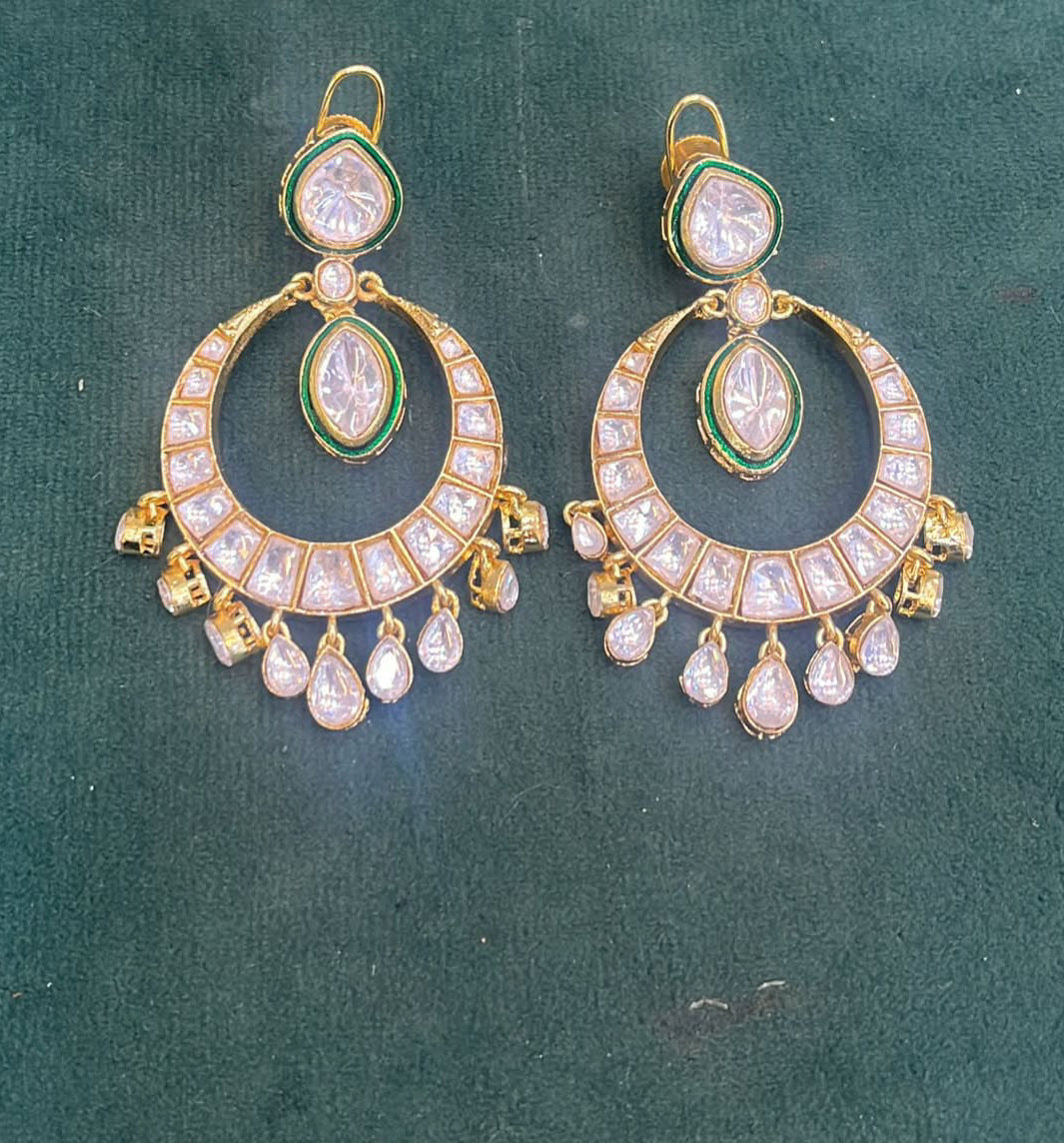 Pari Polki Kundan Earrings