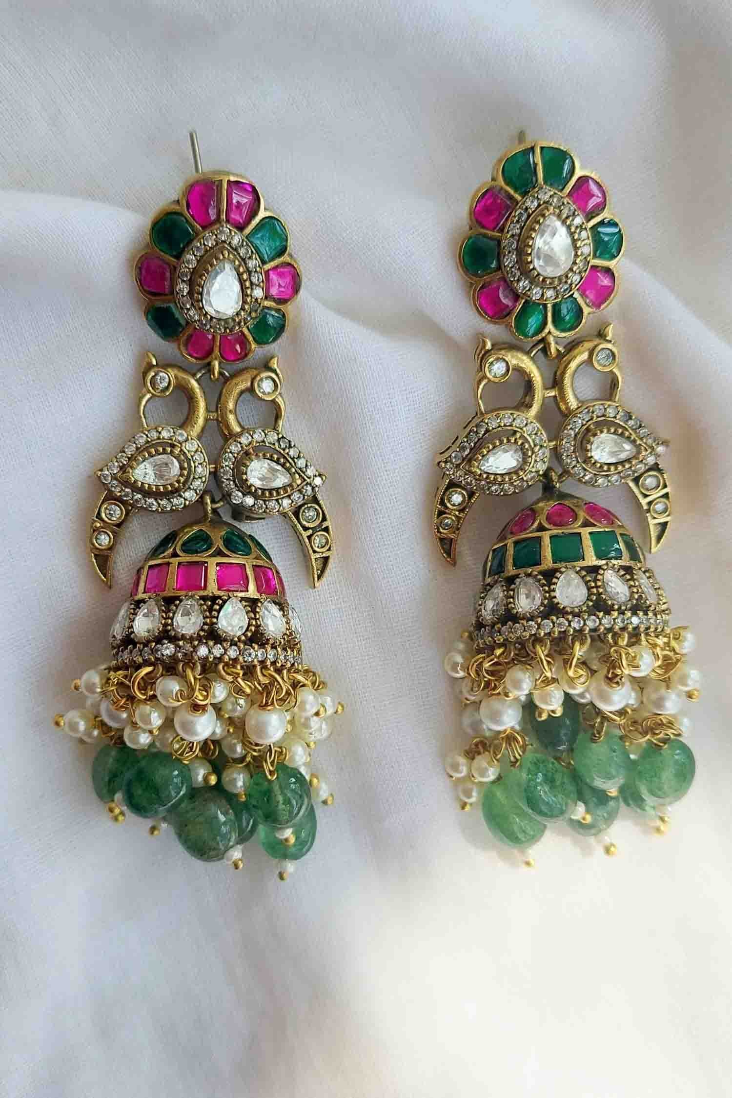 Afrana Victorian Polki Earrings