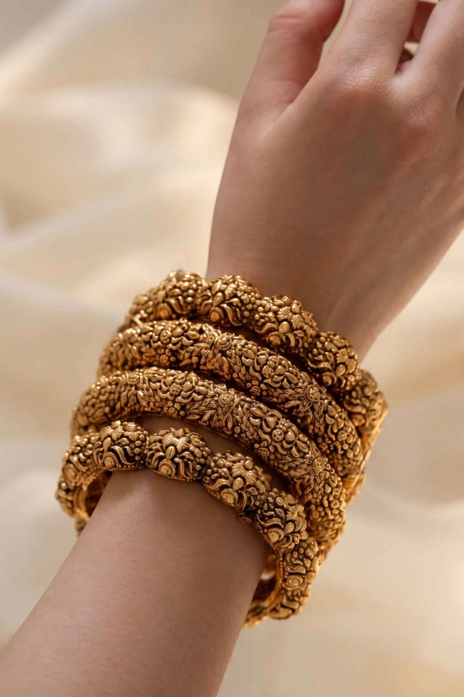 Baani Gold Plated Bangles