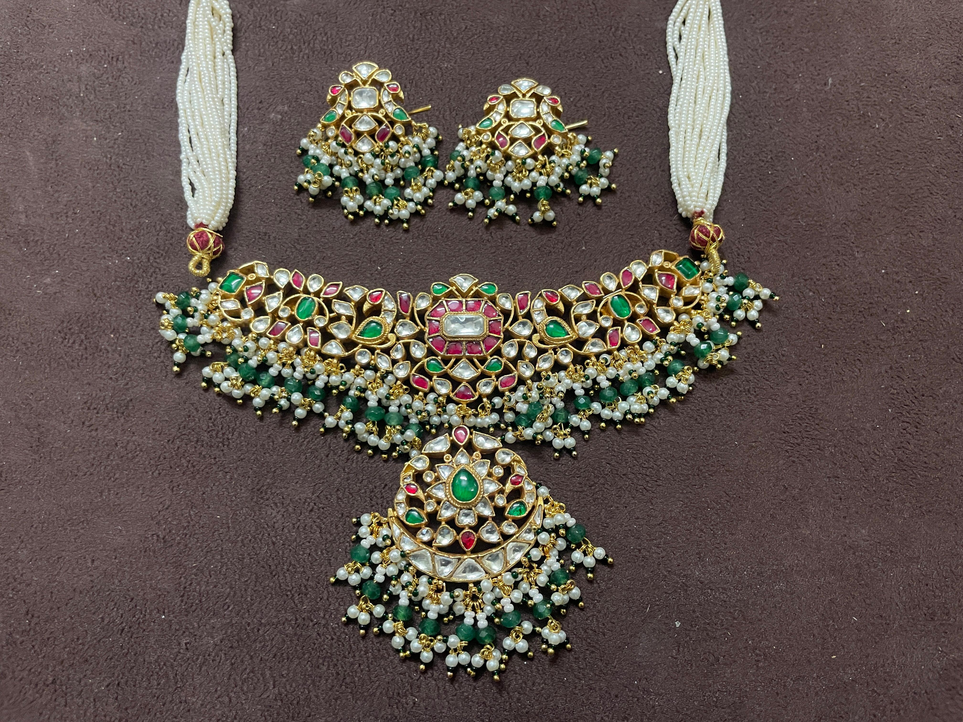 Rishvi Gold Plated Choker Set