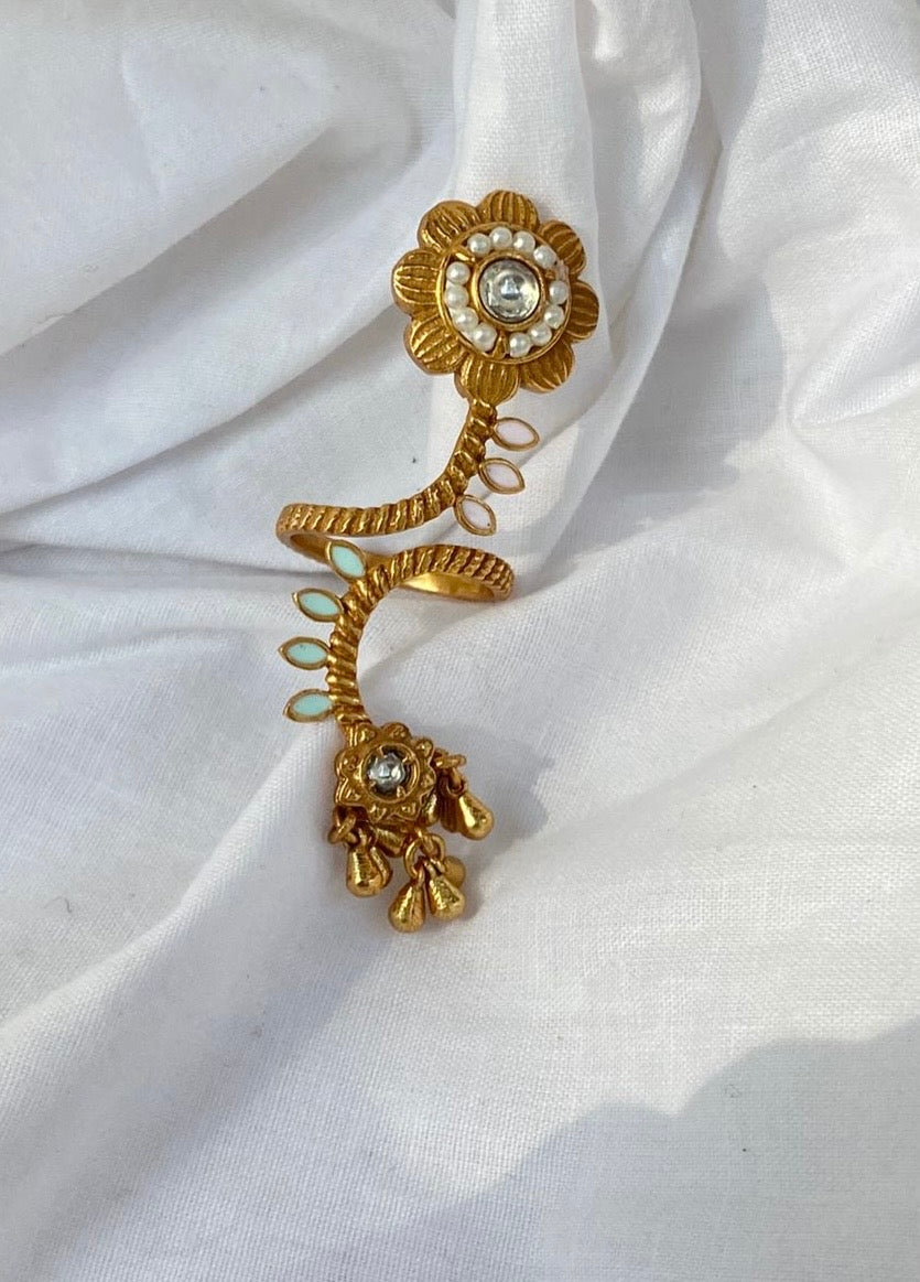 Adjustable Gold-Plated Ring