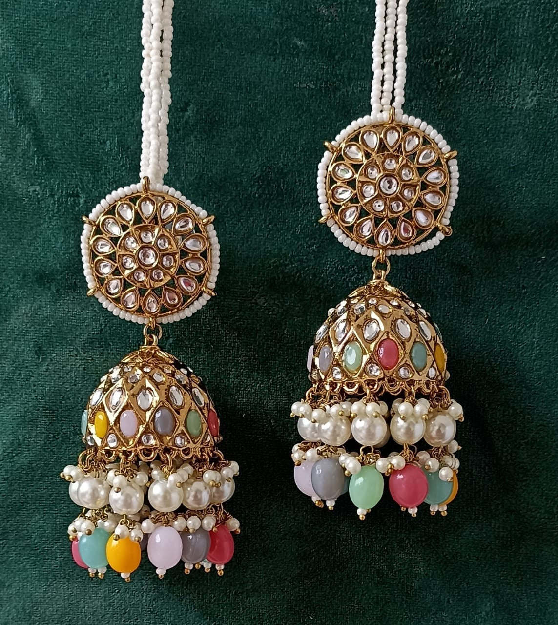 Raani Kemp Jhumka Earrings