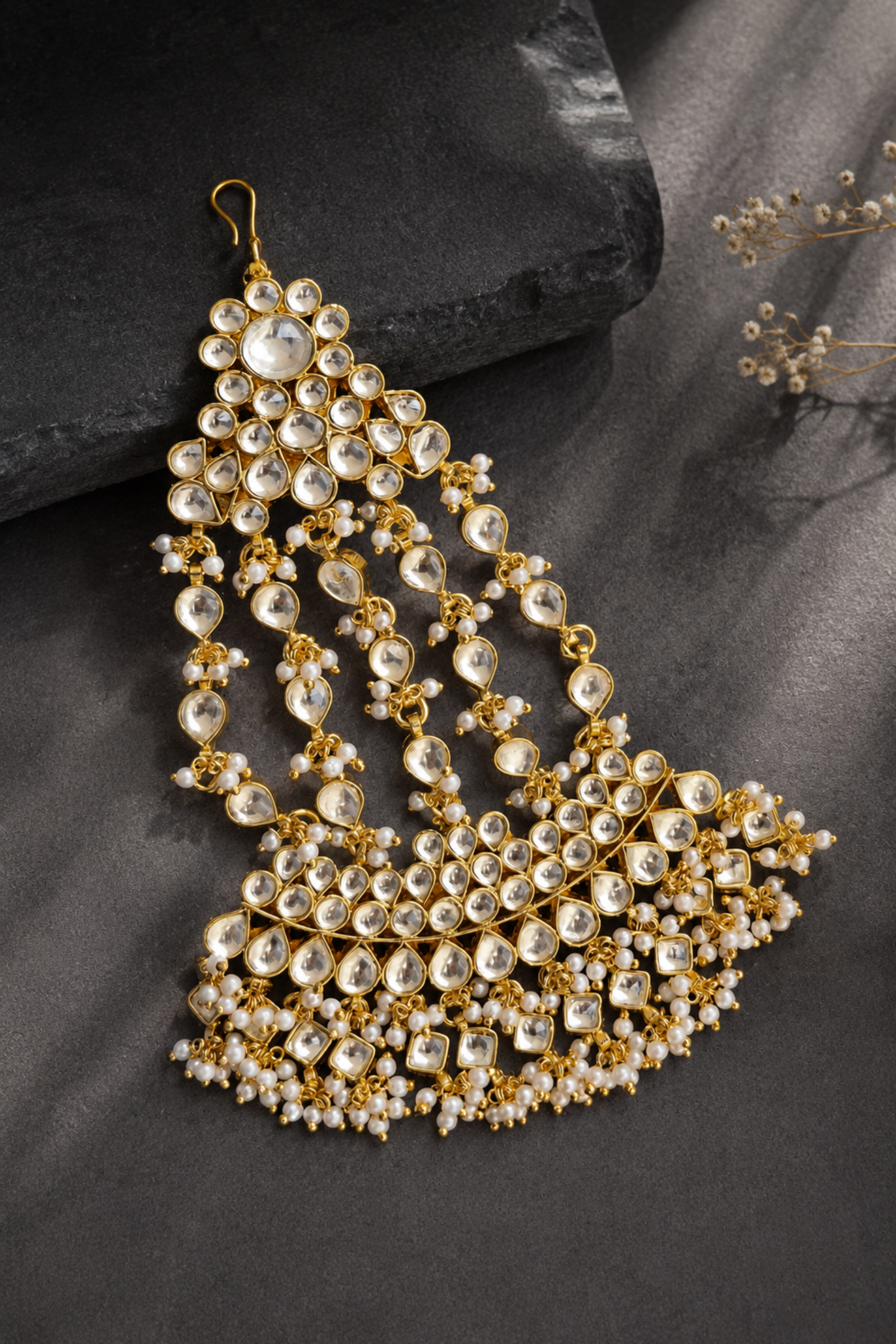 Pachi Kundan Gold Plated Passa