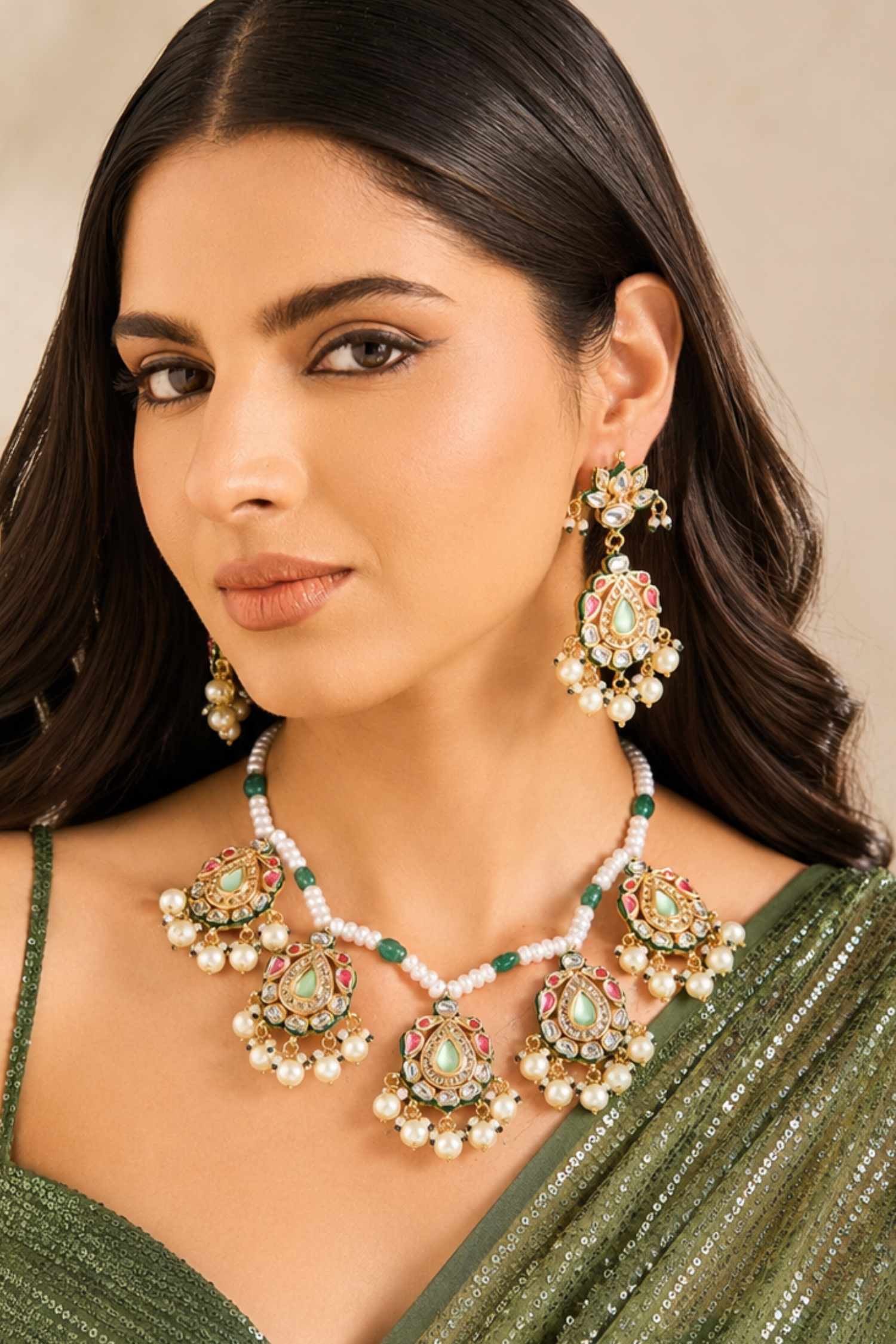 Samali Kundan Necklace Set