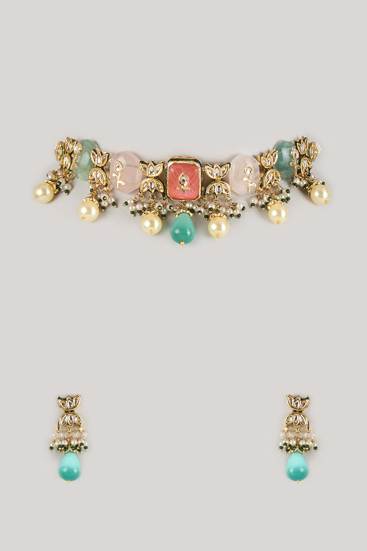 Geeva Kundan Necklace Set
