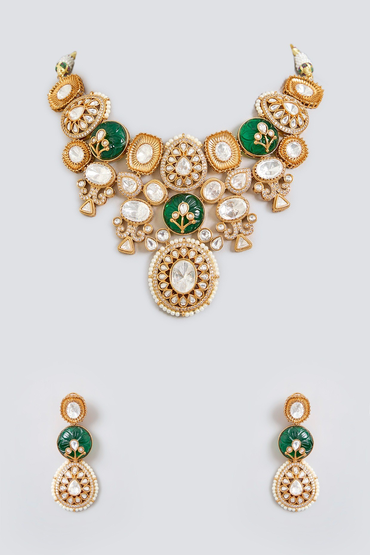 Niahreeka Polki Kundan Set