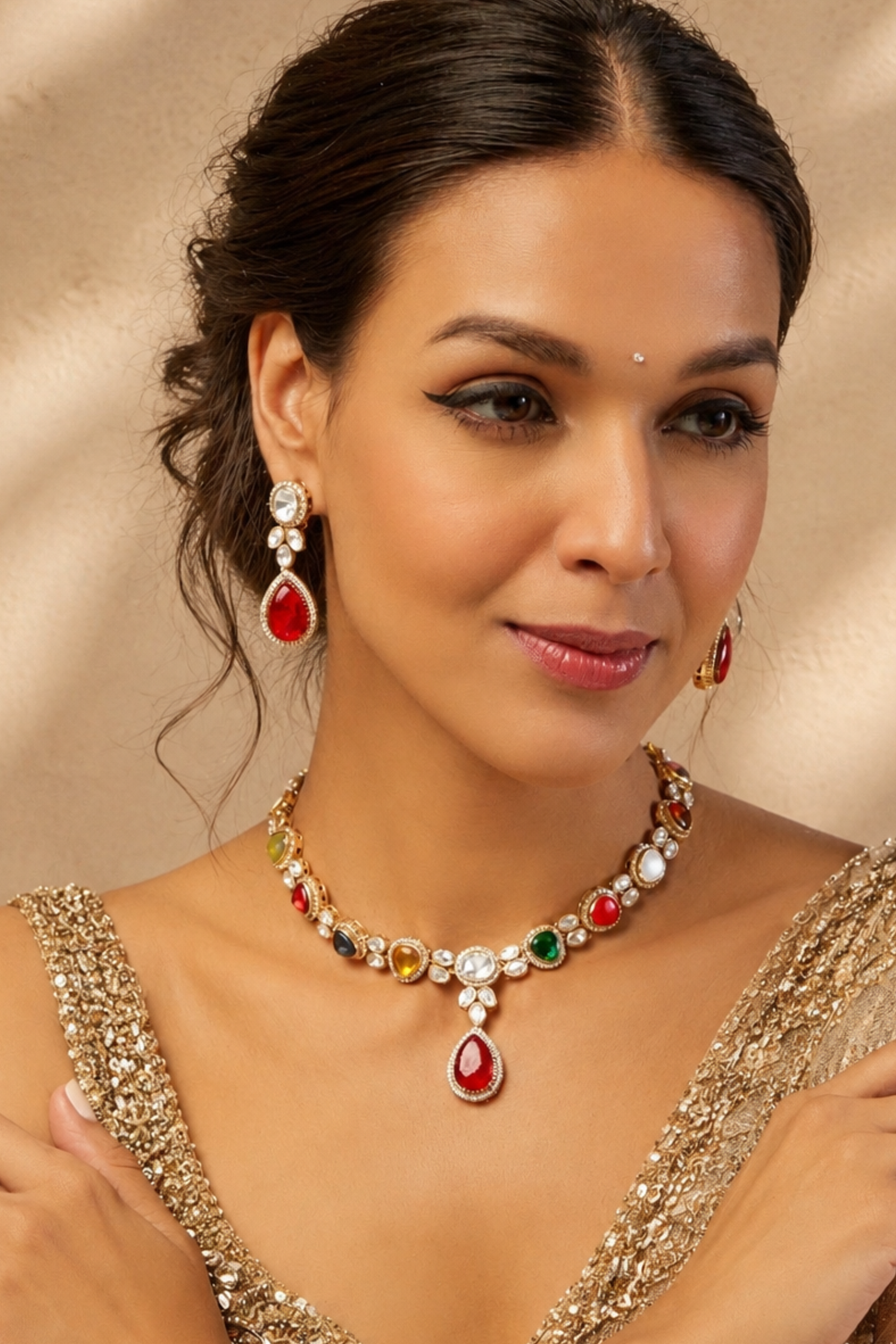 Fleury Polki Necklace Set
